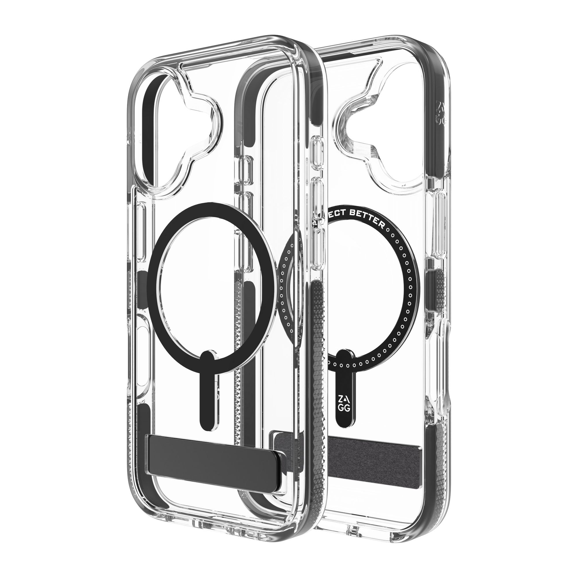 iPhone 17 ZAGG Graphene Santa Cruz Snap Kickstand Case - Black - 15-14671