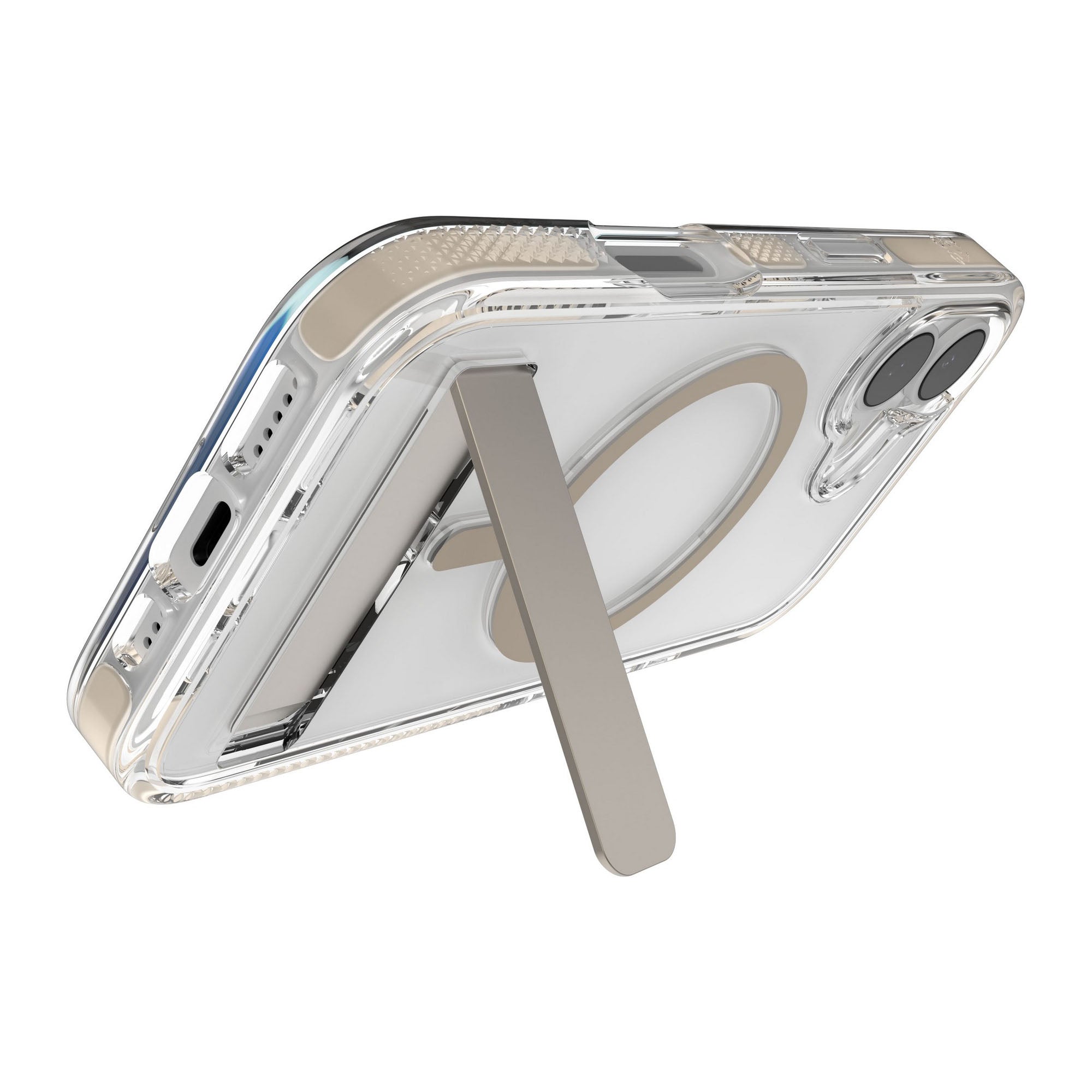 iPhone 17 ZAGG Graphene Santa Cruz Snap Kickstand Case - Titanium - 15-14672