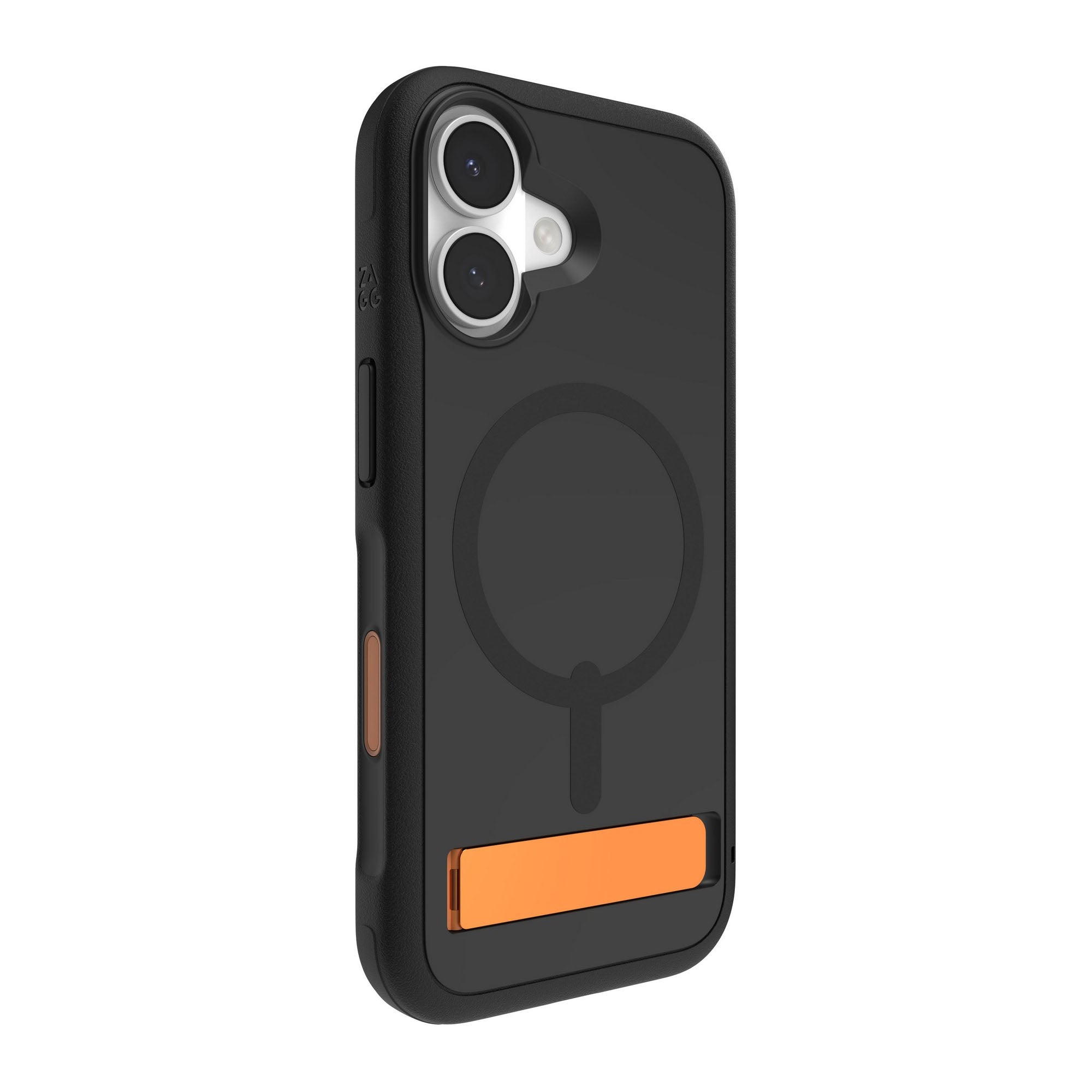 iPhone 17 ZAGG Graphene Sedona Snap Kickstand Case - Flood Black/Orange - 15-14678