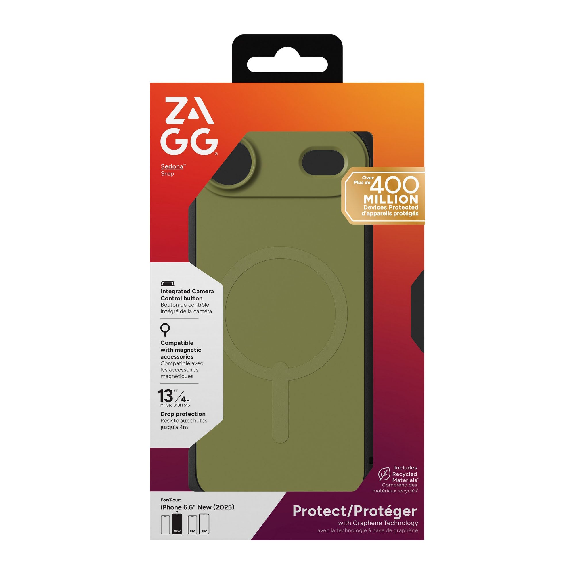 iPhone Air ZAGG Graphene Sedona Snap Case - Sea Kelp - 15-14696