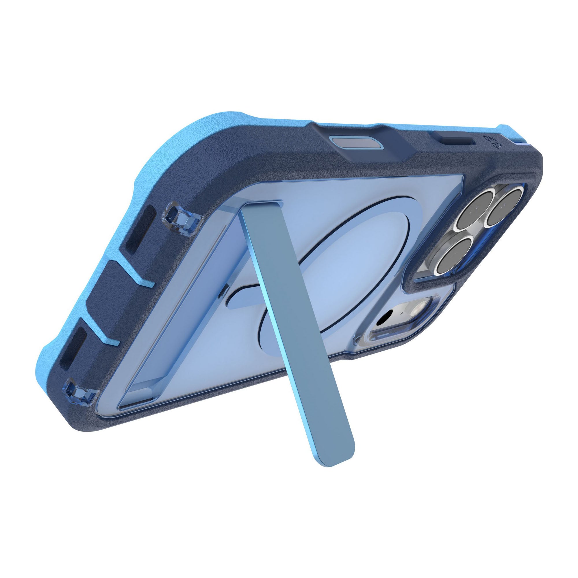 iPhone 17 Pro ZAGG Graphene Rainier Snap Kickstand Case - Cobalt Horizon - 15-14706
