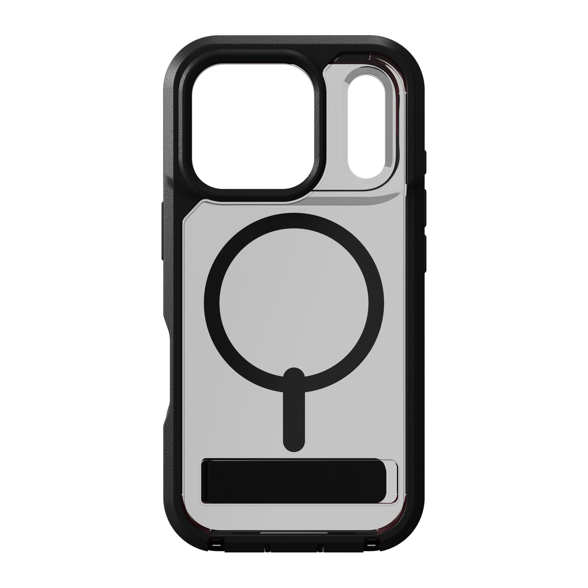 iPhone 17 Pro ZAGG Graphene Rainier Snap Kickstand Case - Smoke Black - 15-14708