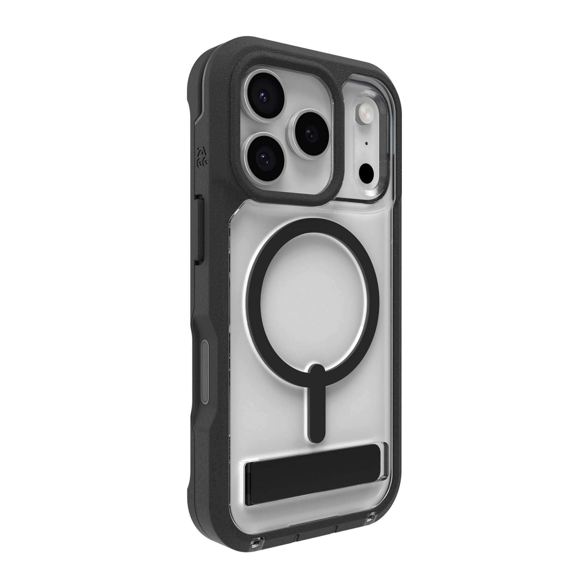 iPhone 17 Pro ZAGG Graphene Rainier Snap Kickstand Case - Black - 15-14720