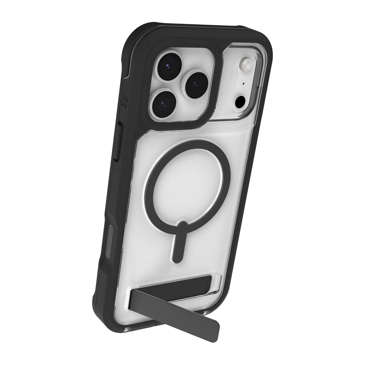 iPhone 18 Pro Max/17 Pro Max ZAGG Graphene Rainier Snap Kickstand Case - Clear/Black - 15-14729