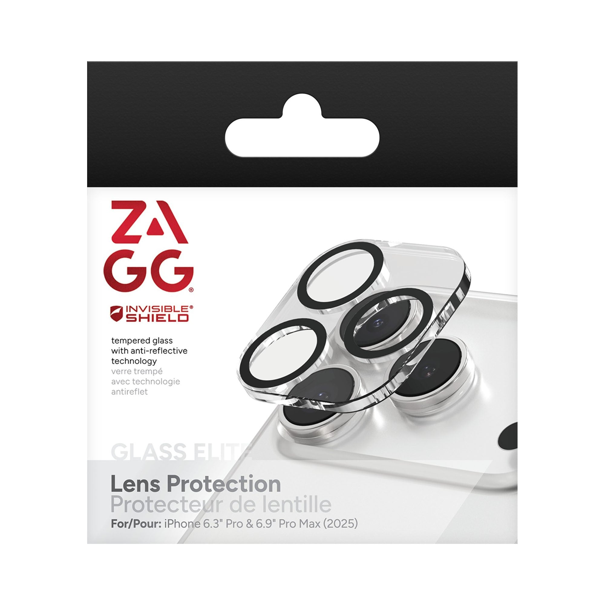 iPhone 17 Pro/Pro Max ZAGG InvisibleShield Glass Elite Camera Lens Protector - 15-14733