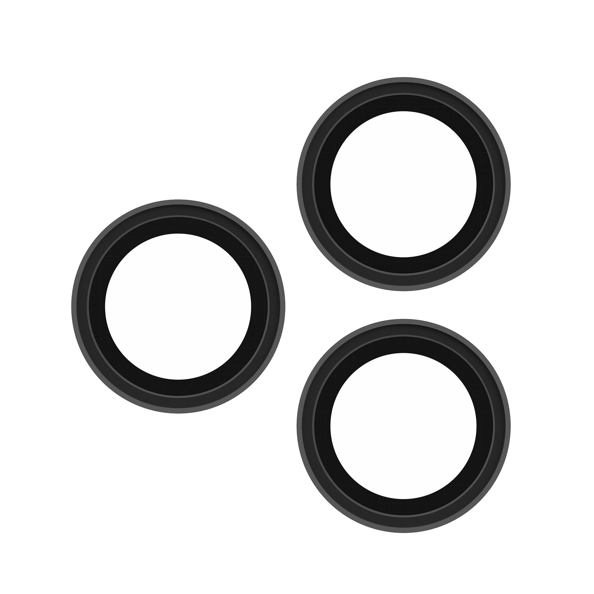 iPhone 17 Pro/Pro Max ZAGG InvisibleShield Glass Elite Camera Rings Lens Protector - Silver - 15-14734