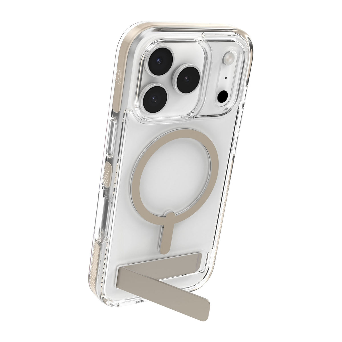 iPhone 18 Pro/17 Pro ZAGG Graphene Santa Cruz Snap Kickstand Case - Titanium - 15-14747