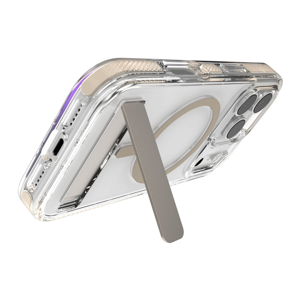 iPhone 18 Pro/17 Pro ZAGG Graphene Santa Cruz Snap Kickstand Case - Titanium - 15-14747