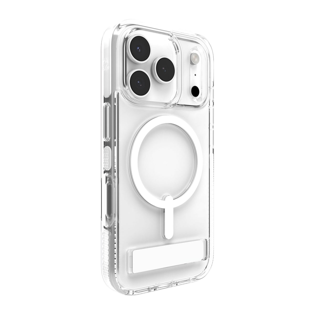 iPhone 18 Pro/17 Pro ZAGG Graphene Santa Cruz Snap Kickstand Case - White - 15-14748