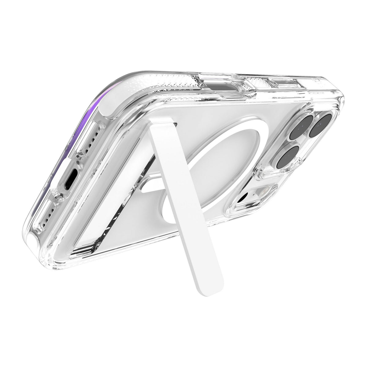 iPhone 18 Pro/17 Pro ZAGG Graphene Santa Cruz Snap Kickstand Case - White - 15-14748