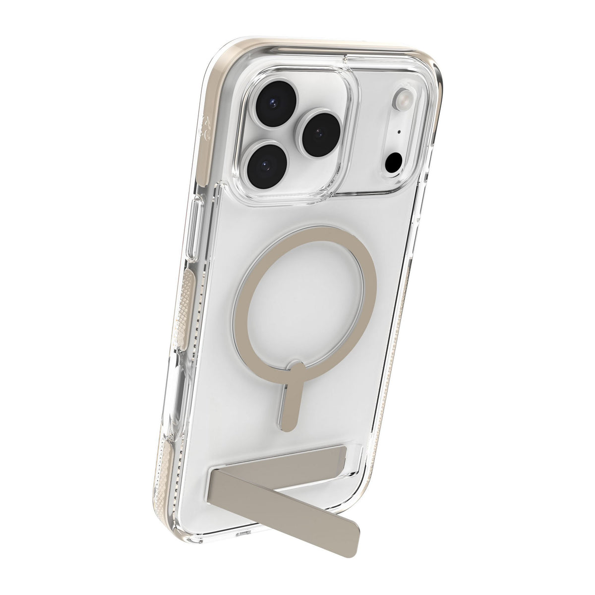 iPhone 18 Pro Max/17 Pro Max ZAGG Graphene Santa Cruz Snap Kickstand Case - Titanium - 15-14749