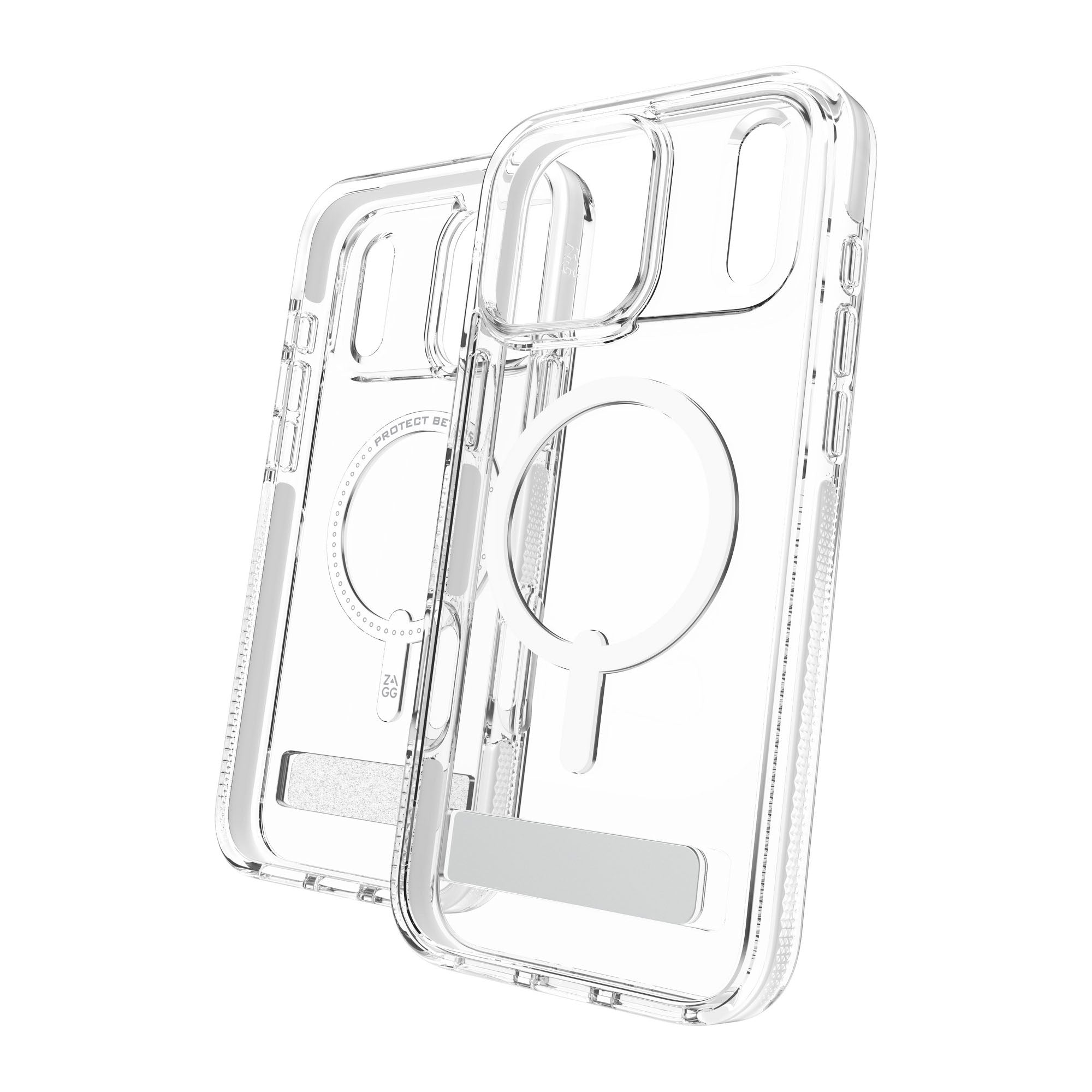 iPhone 17 Pro Max ZAGG Graphene Santa Cruz Snap Kickstand Case - White - 15-14750