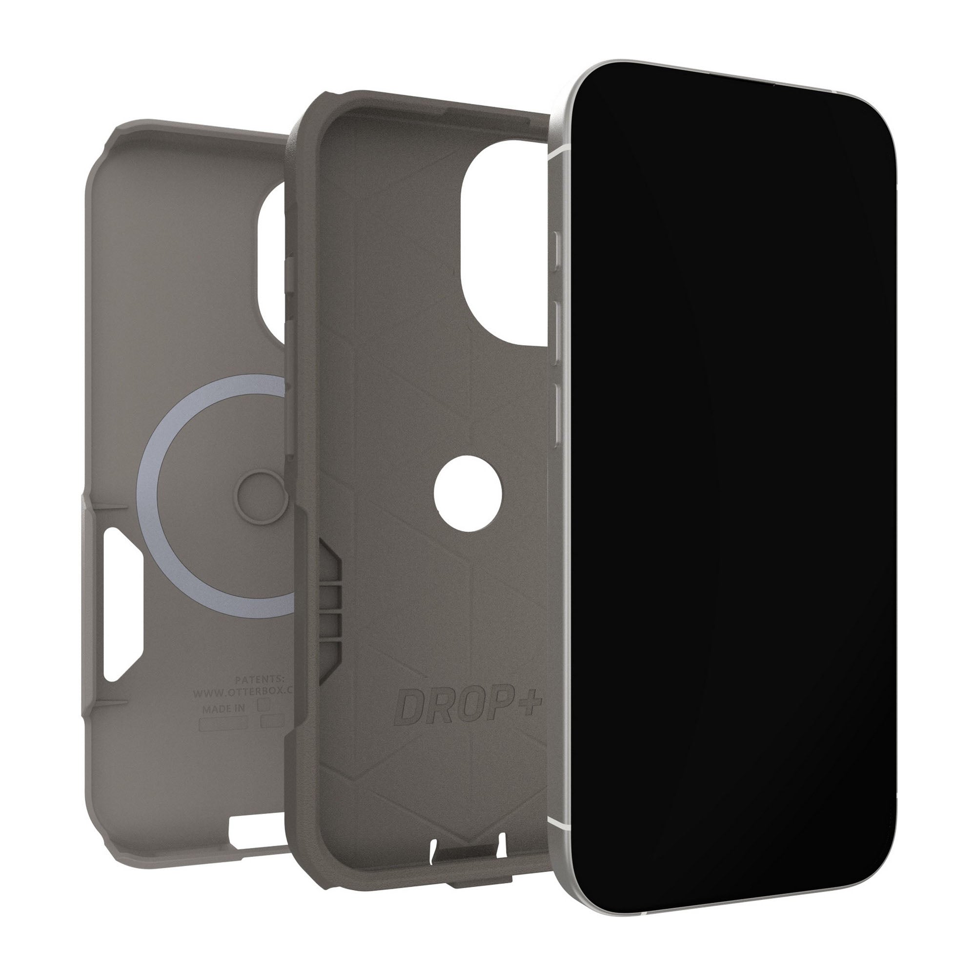 iPhone 17 Otterbox Commuter w/MagSafe + Camera Control Case - Grey Comfort - 15-14758