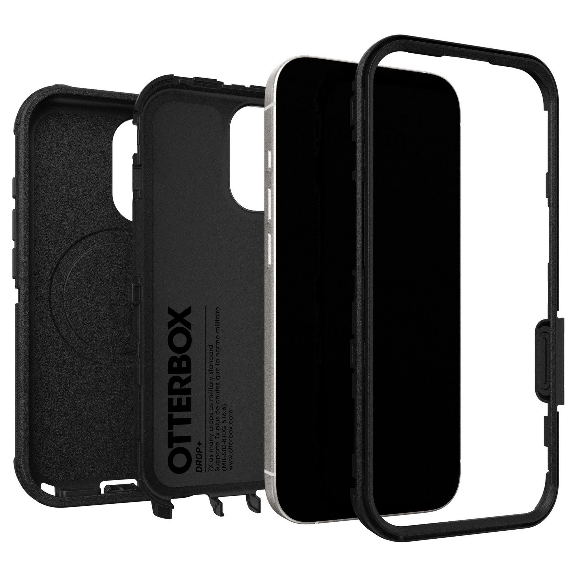 iPhone 17 Otterbox Defender Pro w/MagSafe + Camera Control Case - Black - 15-14762