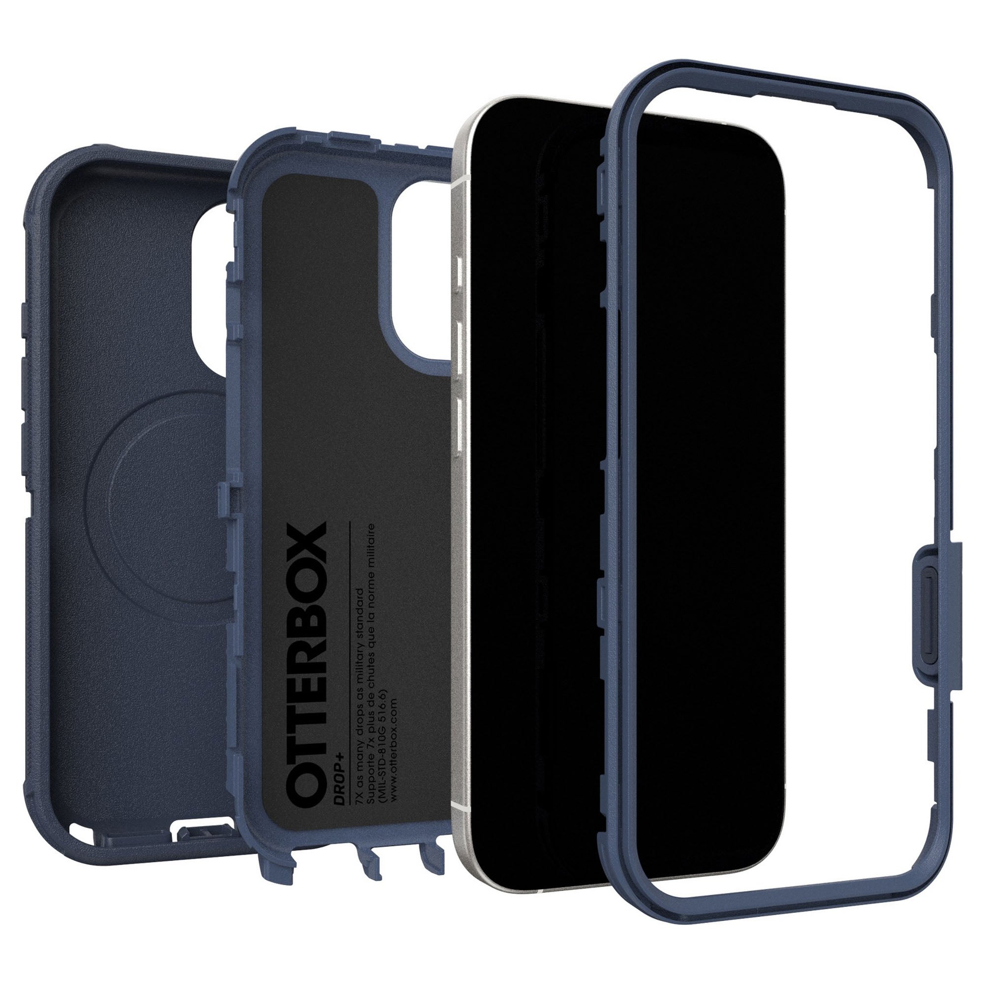 iPhone 17 Otterbox Defender Pro w/MagSafe + Camera Control Case - Blue Sentiment - 15-14764