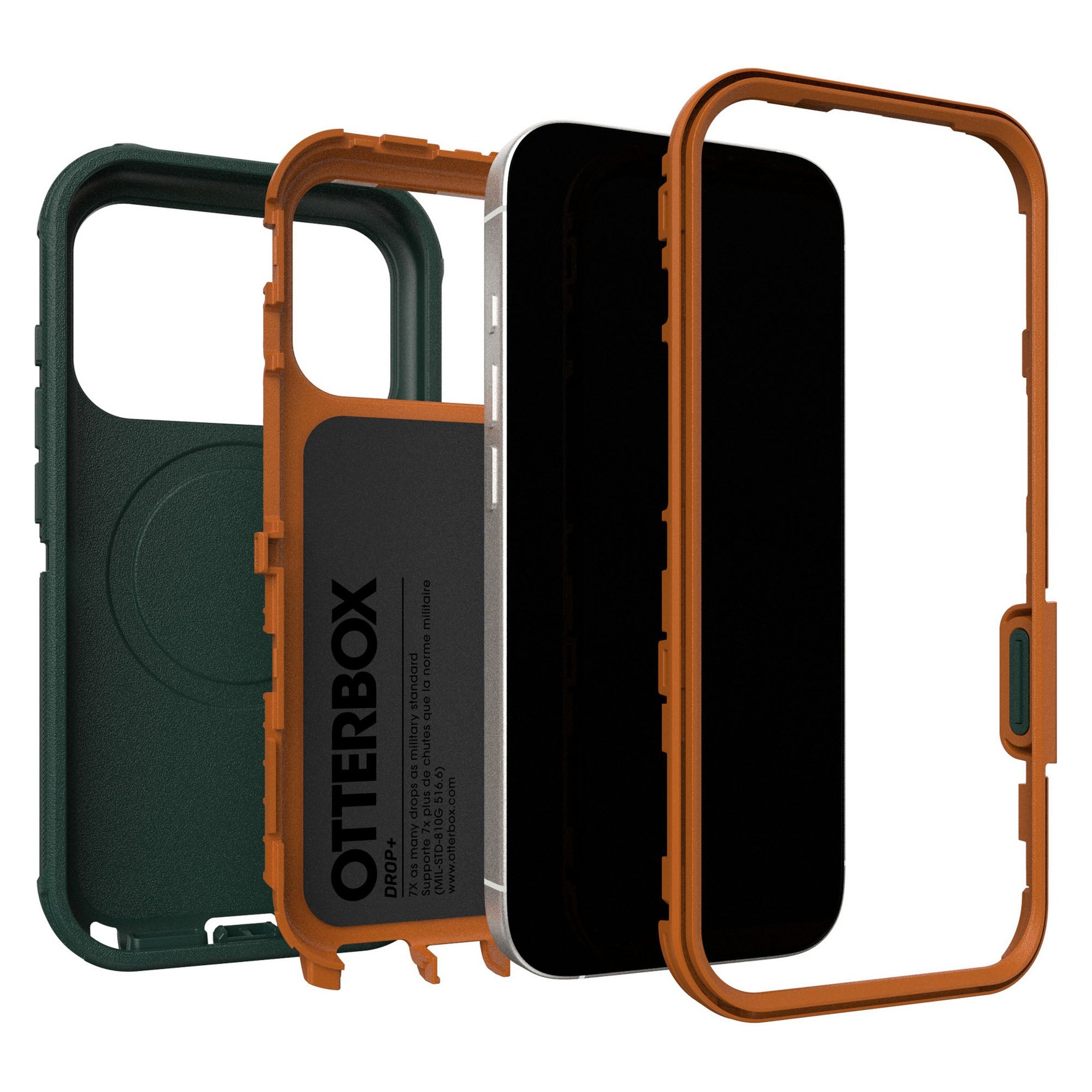 iPhone 17 Pro Otterbox Defender Pro w/MagSafe + Camera Control Case - Green Intrigue - 15-14820
