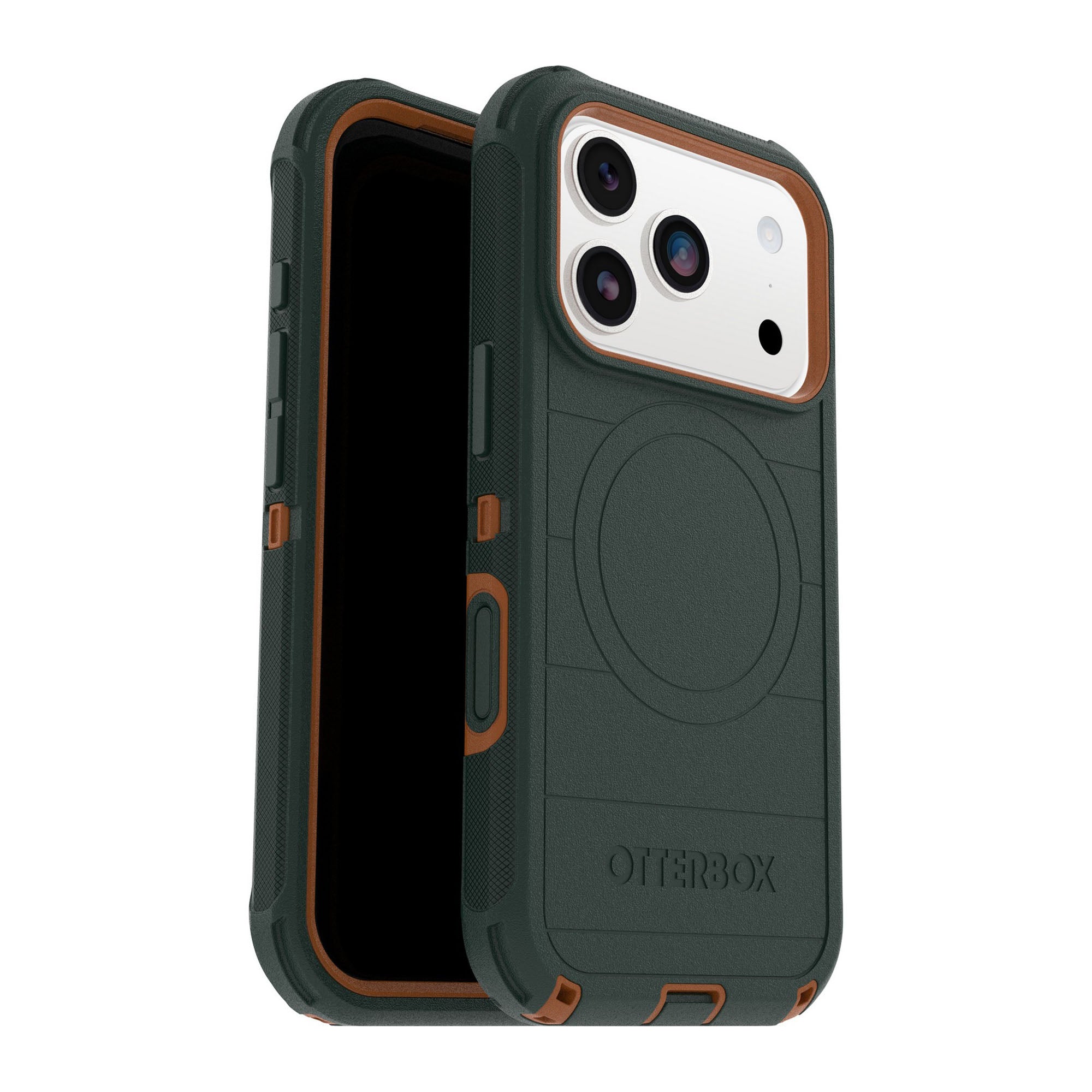 iPhone 17 Pro Otterbox Defender Pro w/MagSafe + Camera Control Case - Green Intrigue - 15-14820