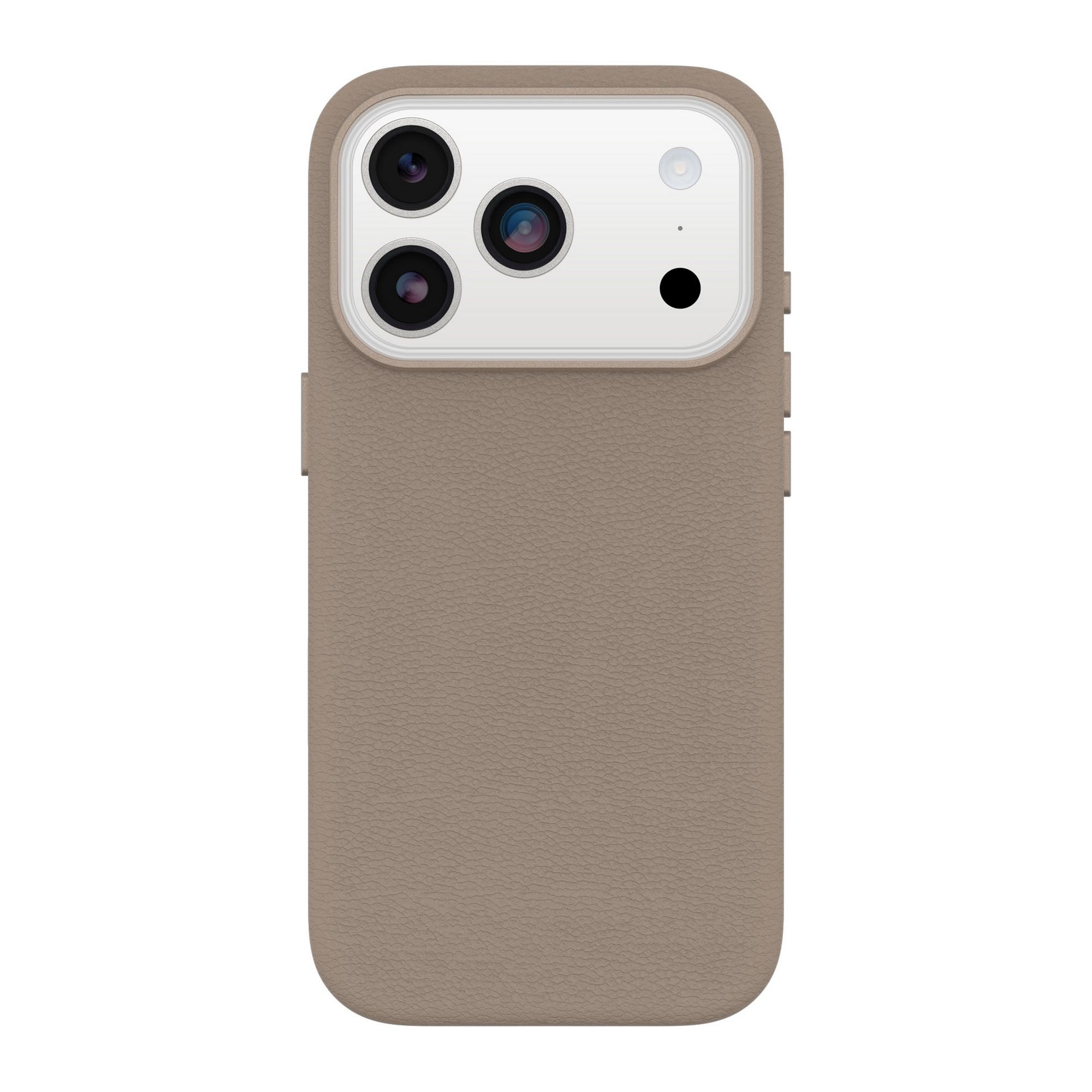 iPhone 17 Pro Otterbox Symmetry Cactus Leather w/MagSafe + Camera Control Case - Grey Comfort - 15-14831