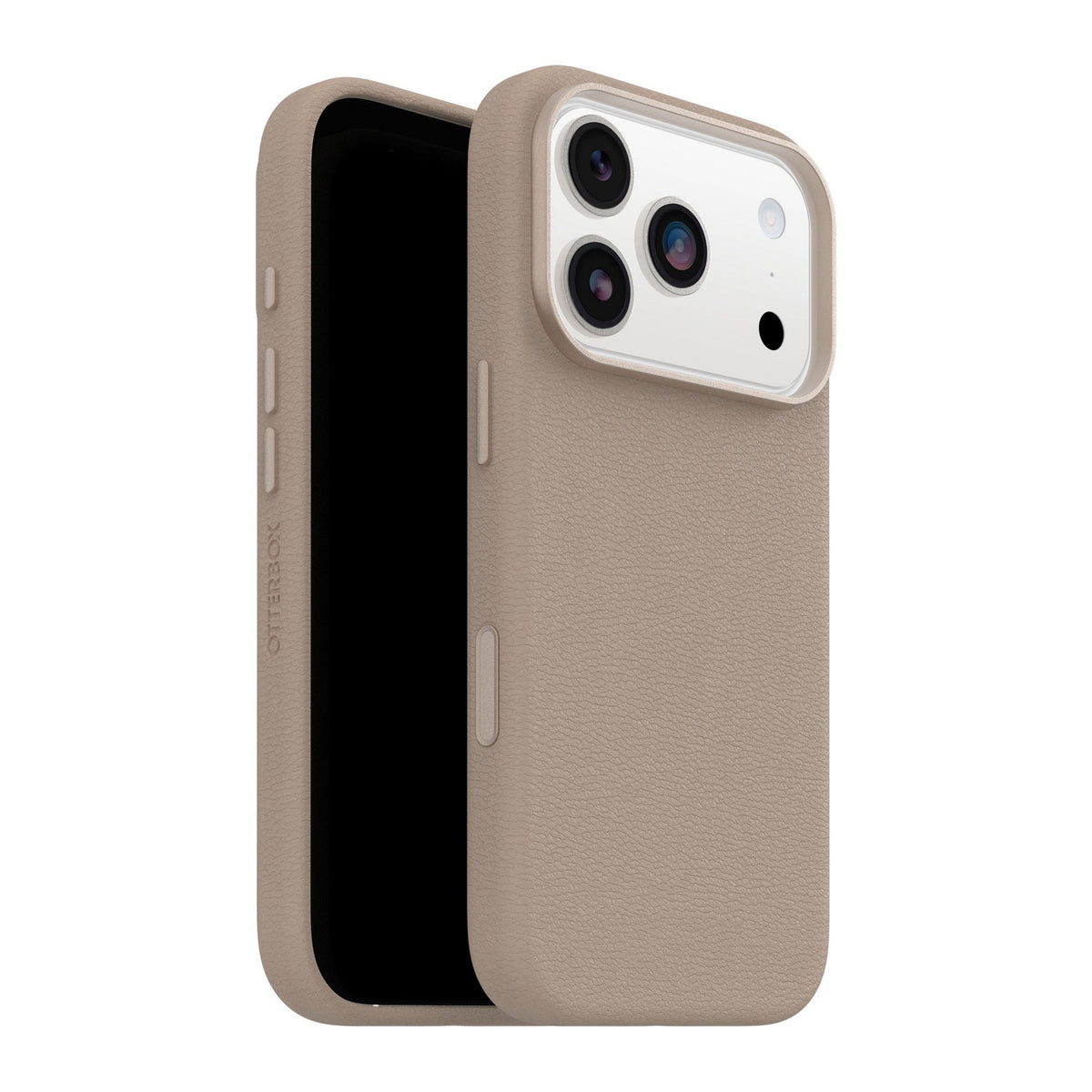 iPhone 18 Pro/17 Pro Otterbox Symmetry Cactus Leather w/MagSafe + Camera Control Case - Grey Comfort - 15-14831