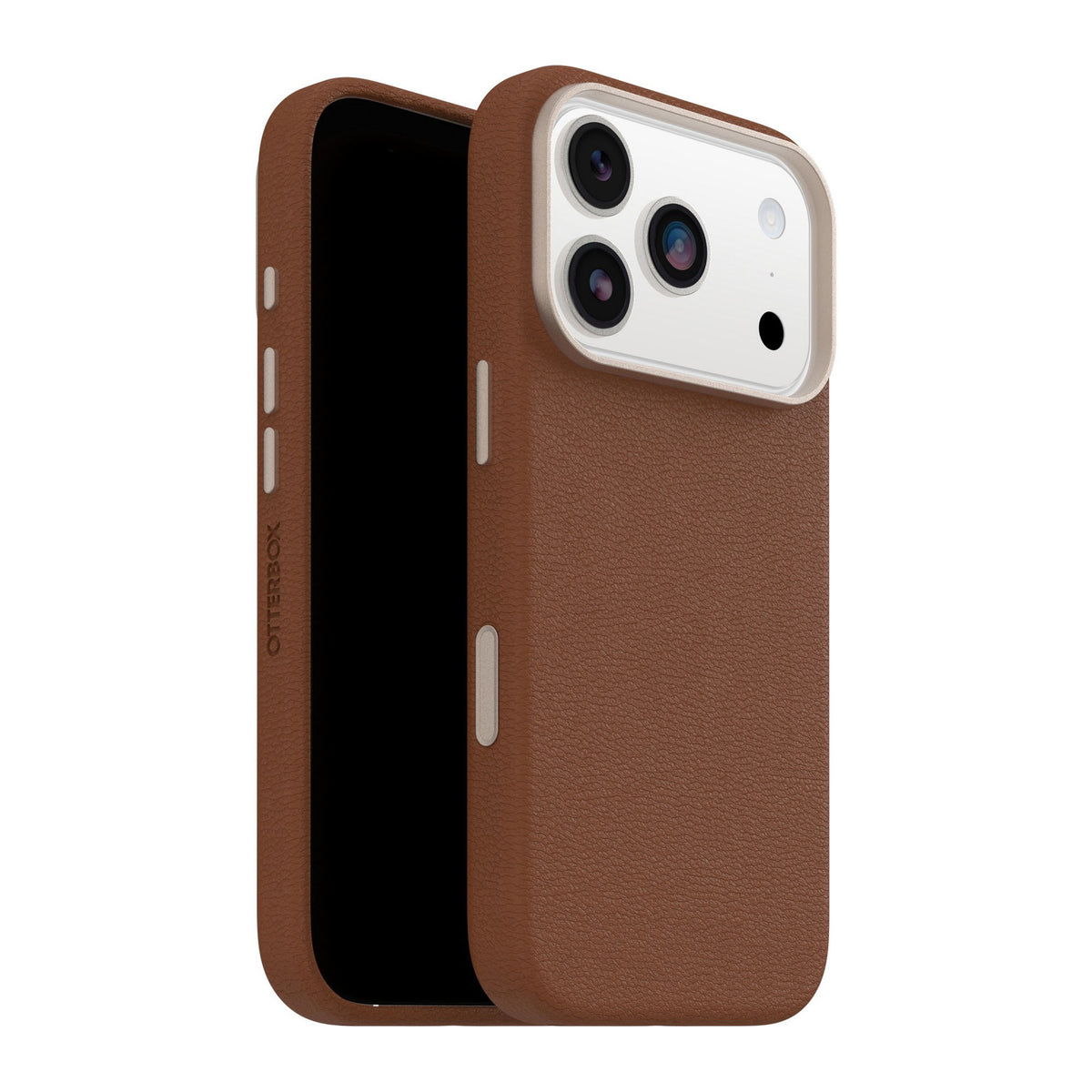 iPhone 18 Pro/17 Pro Otterbox Symmetry Cactus Leather w/MagSafe + Camera Control Case - Desert Saddl - 15-14832
