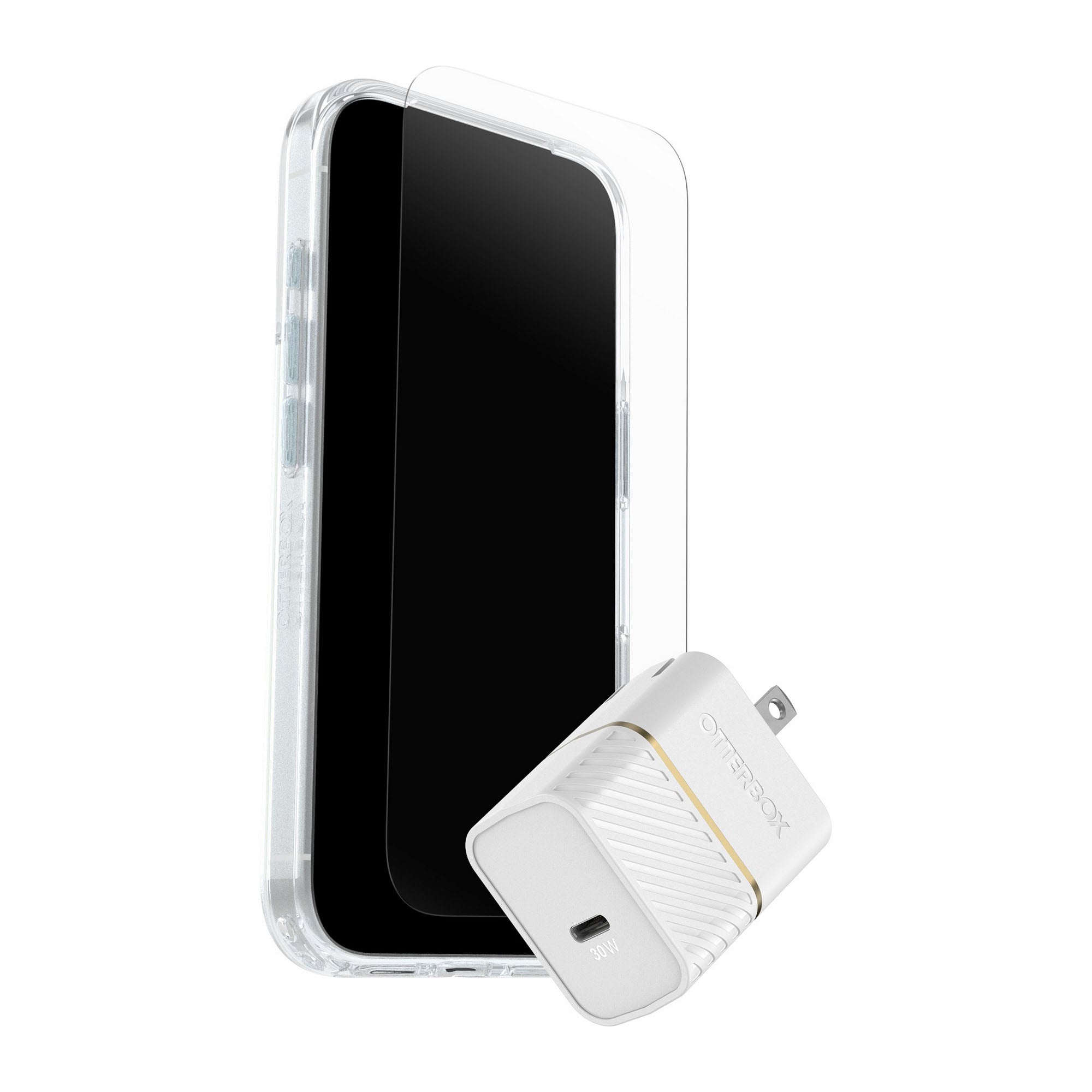 iPhone 17 Pro Otterbox Symmetry w/Magsafe - Protection + Power Kit Bundle - Clear - 15-14835