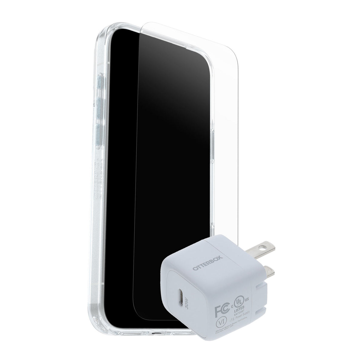 iPhone 18 Pro Max/17 Pro Max Otterbox Symmetry w/Magsafe - Protection + Power Kit Bundle - Clear - 15-14868