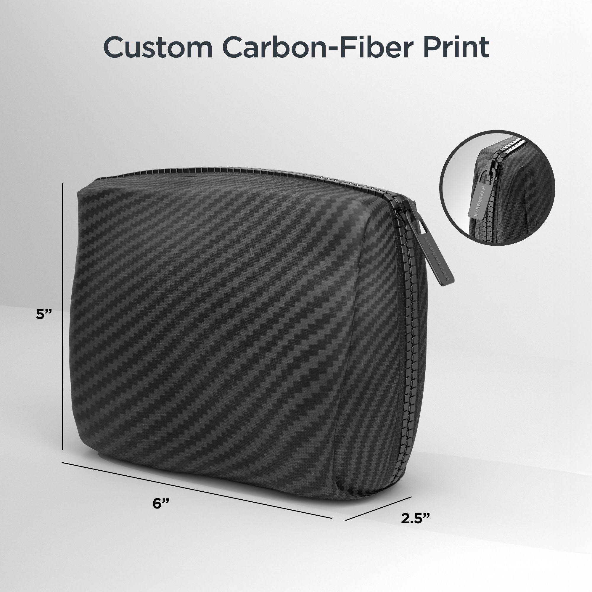 HyperGear 30W USB-C PD Charging Kit with Travel Pouch - Carbon Fibre - 15-14938