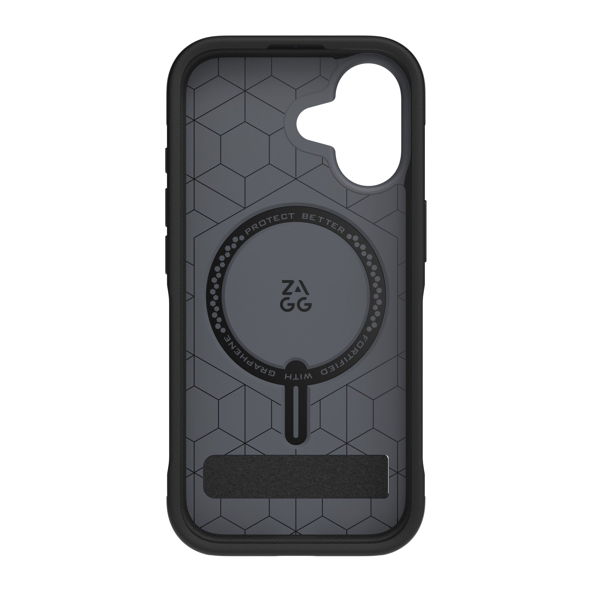 iPhone 17 ZAGG Graphene Sedona Snap Kickstand Case - Pitch Black - 15-15053