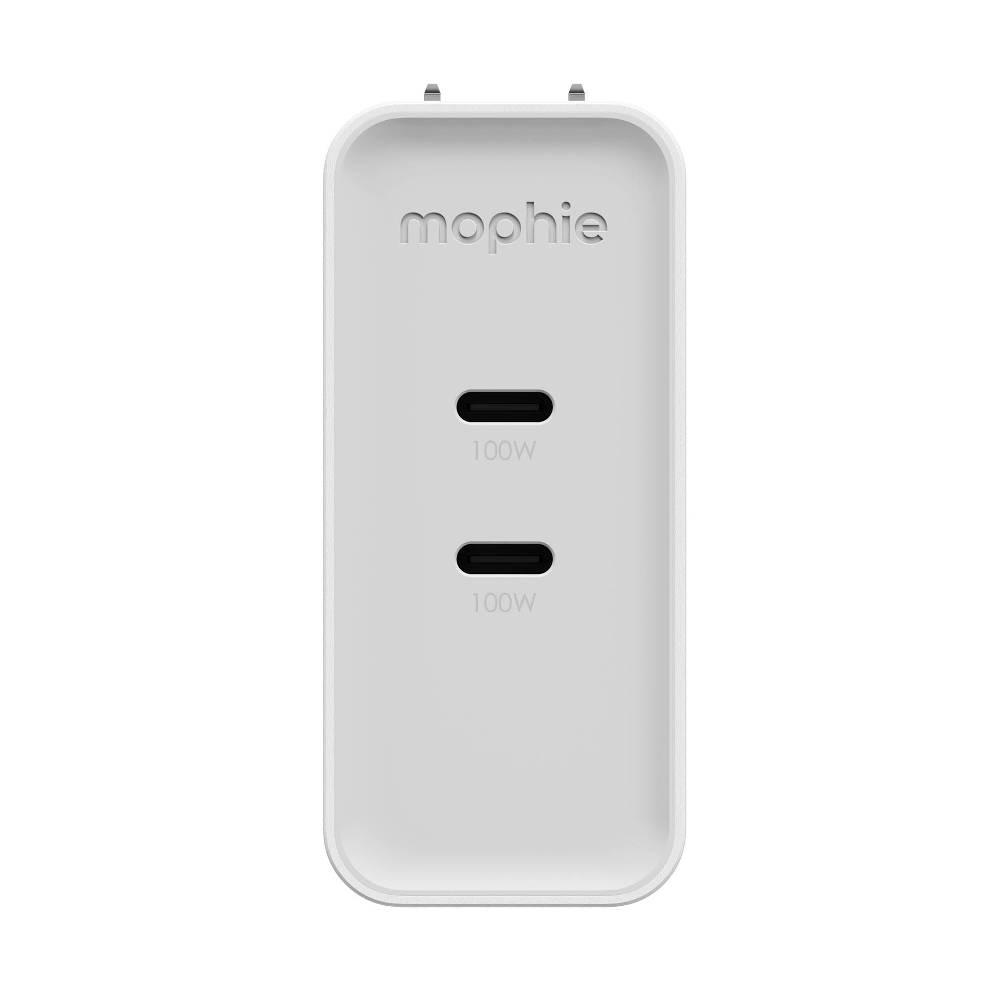 Mophie Speedport 100W Dual USB-C Wall Charger - White - 15-15071