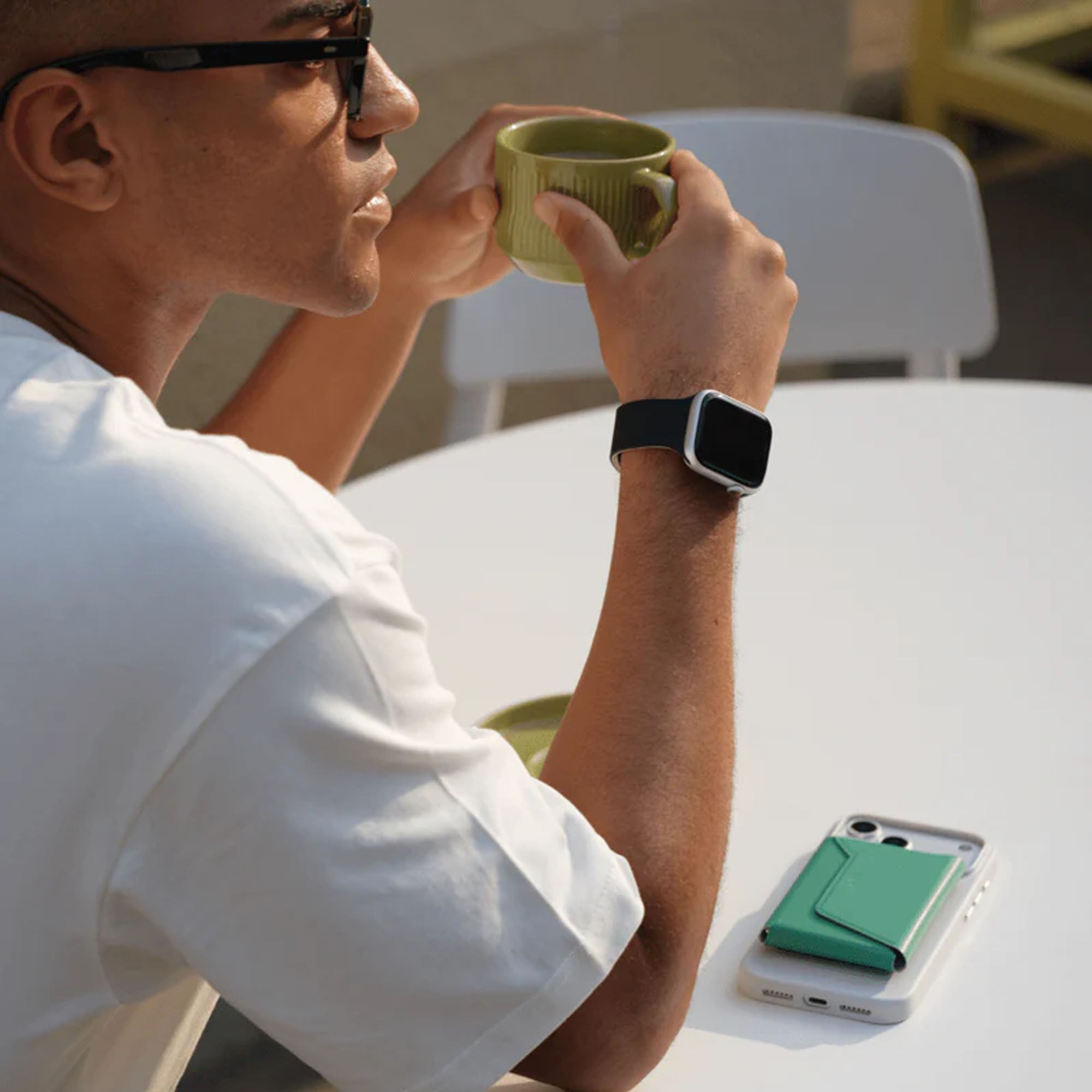 Apple Watch 42mm MOFT Snap Duo Watch Band - Vast Black/Stardust - 15-15080