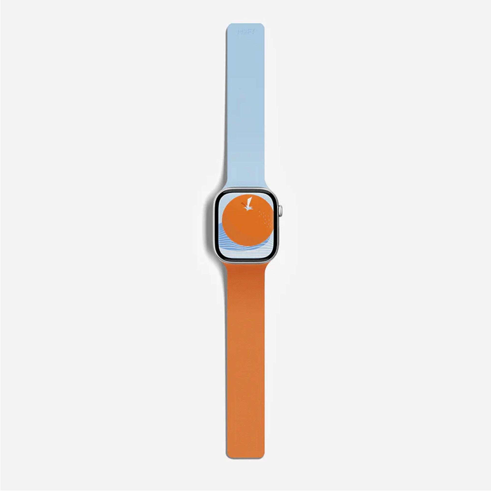 Apple Watch 42mm MOFT Snap Duo Watch Band - Wake Orange/Swell Blue - 15-15084