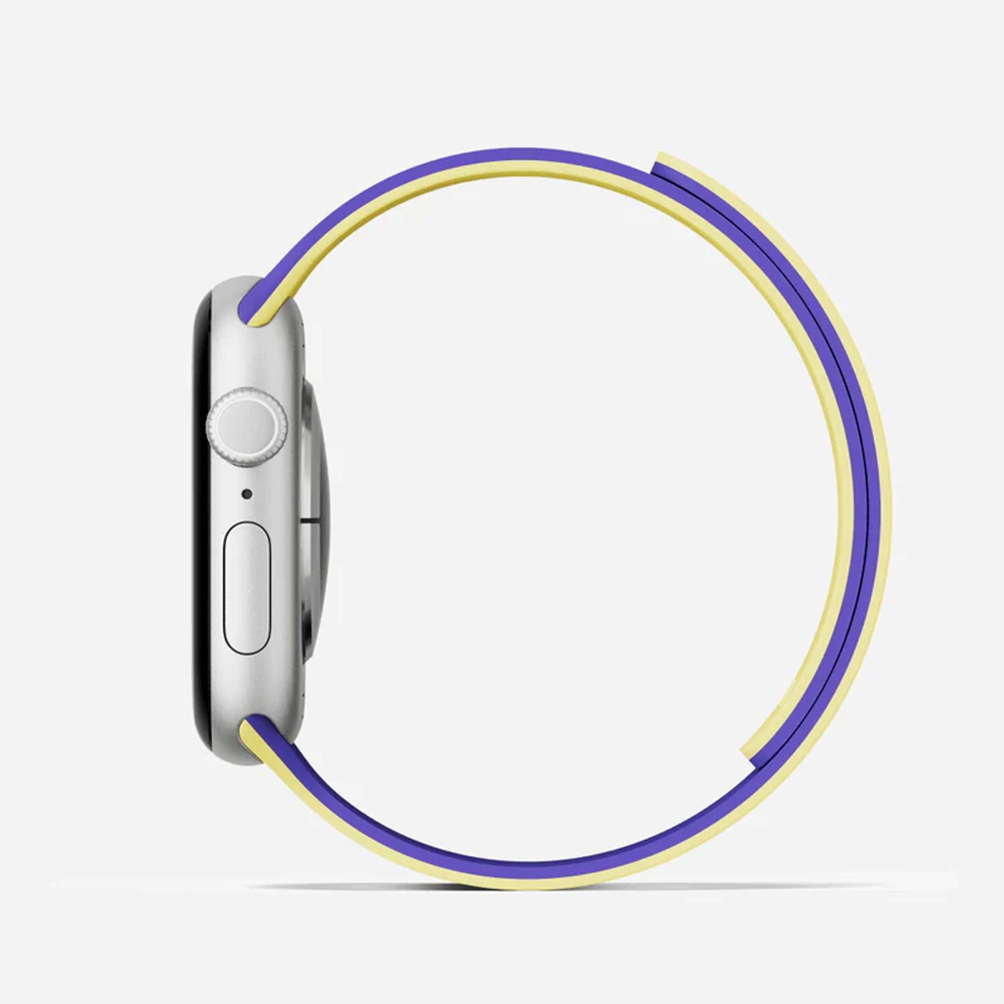 Apple Watch 46mm MOFT Snap Duo Watch Band - Strike Yellow/Poise Purple - 15-15087