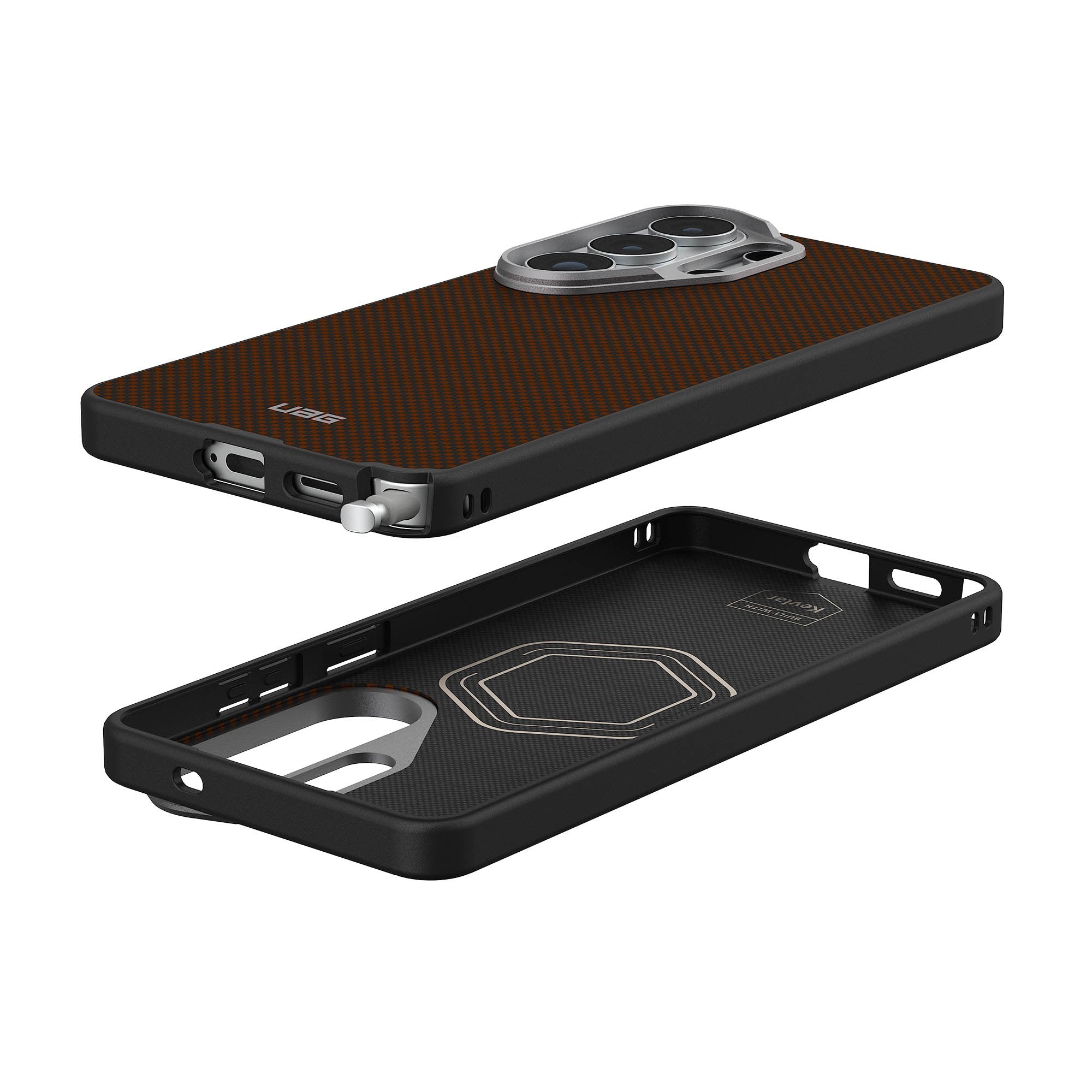 Samsung Galaxy S26 Ultra UAG Fibr Armr w/Magnet Case - Orange/Charcoal - 15-15135