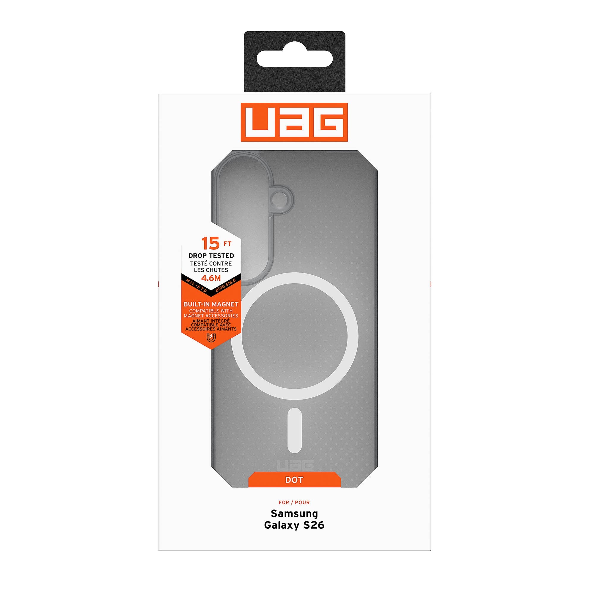 Samsung Galaxy S26 UAG Dot w/Magnet Case - True Clear Ice/Ash - 15-15139