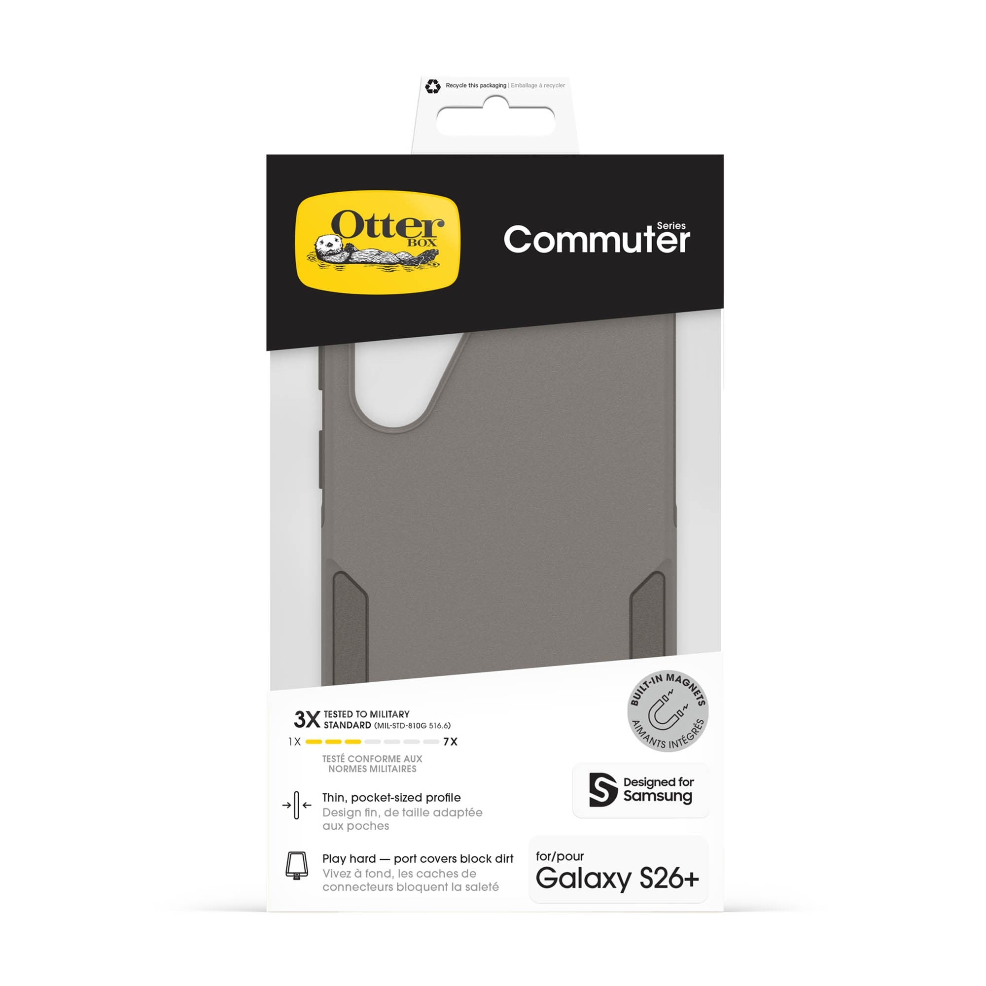 Samsung Galaxy S26+ Otterbox Commuter w/Magnets Case - Cottonwood Glen - Brown - 15-15191