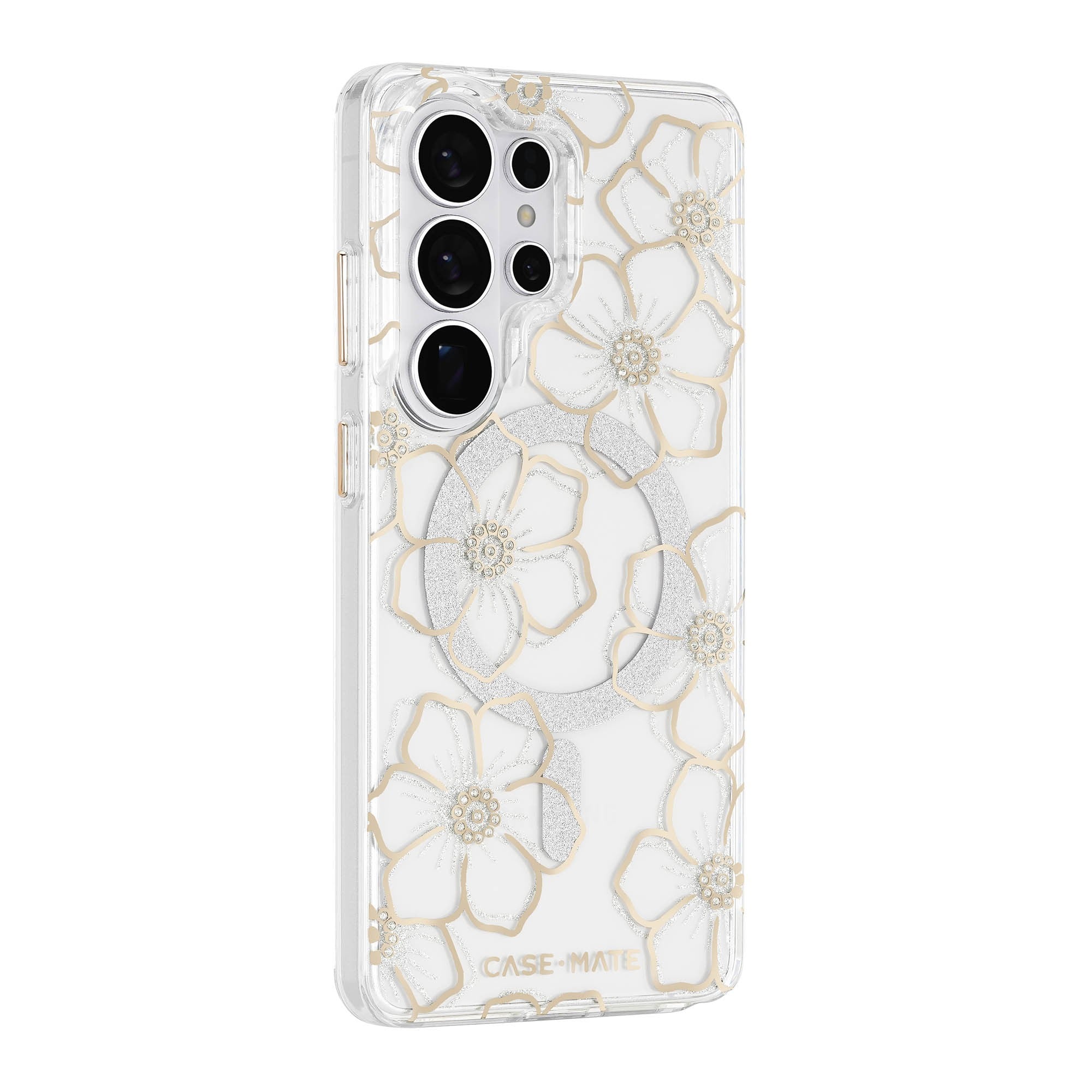 Samsung Galaxy S26 Ultra Case-Mate Floral Gems w/Magnet Case - Gold - 15-15233
