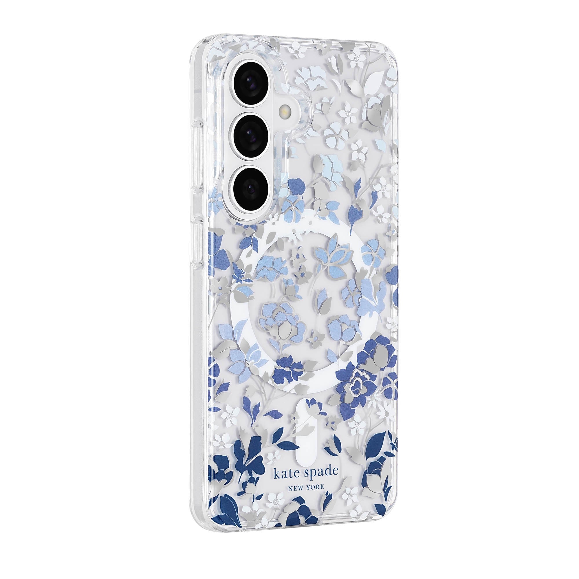 Samsung Galaxy S26+ Kate Spade Protective w/Magnet Case - Flowerbed Blue - 15-15236