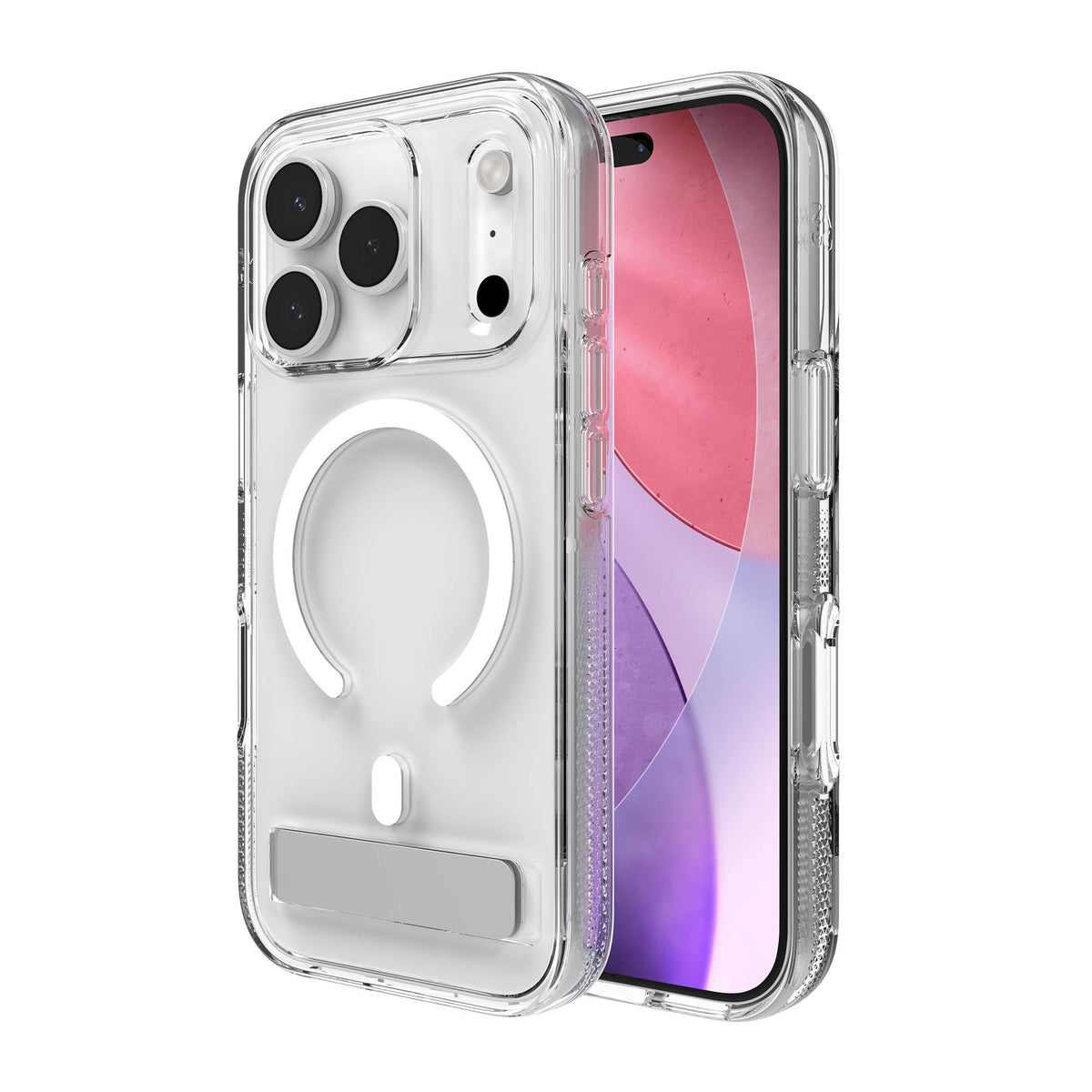 iPhone 18 Pro/17 Pro ZAGG Graphene Crystal Palace Snap Kickstand Case - Clear - 15-15269