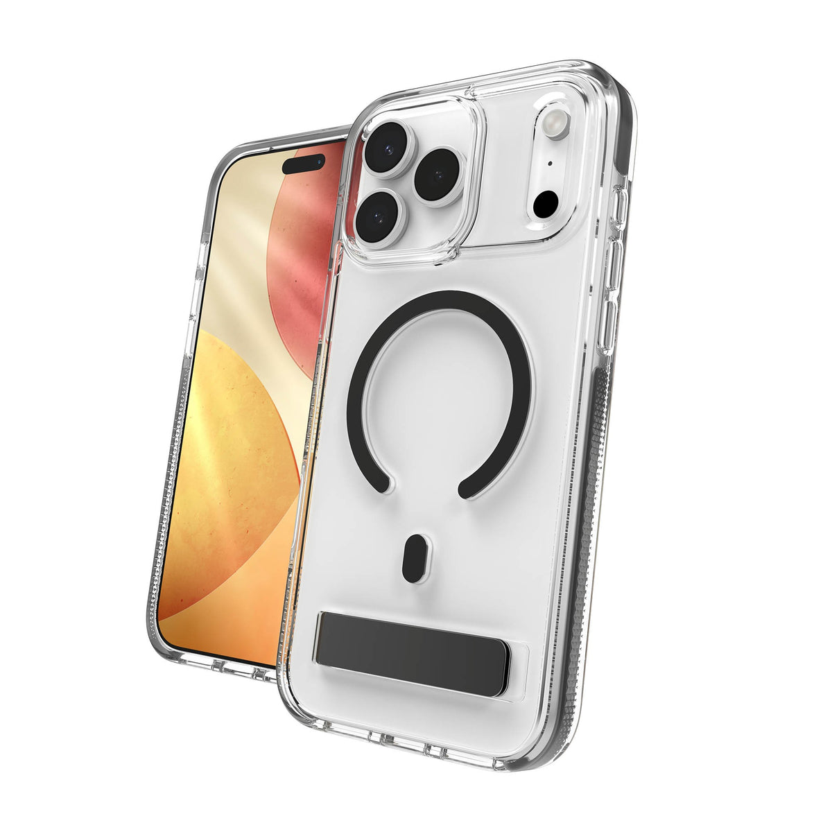 iPhone 18 Pro Max/17 Pro Max ZAGG Graphene Santa Cruz Snap Kickstand Case - Black - 15-15272