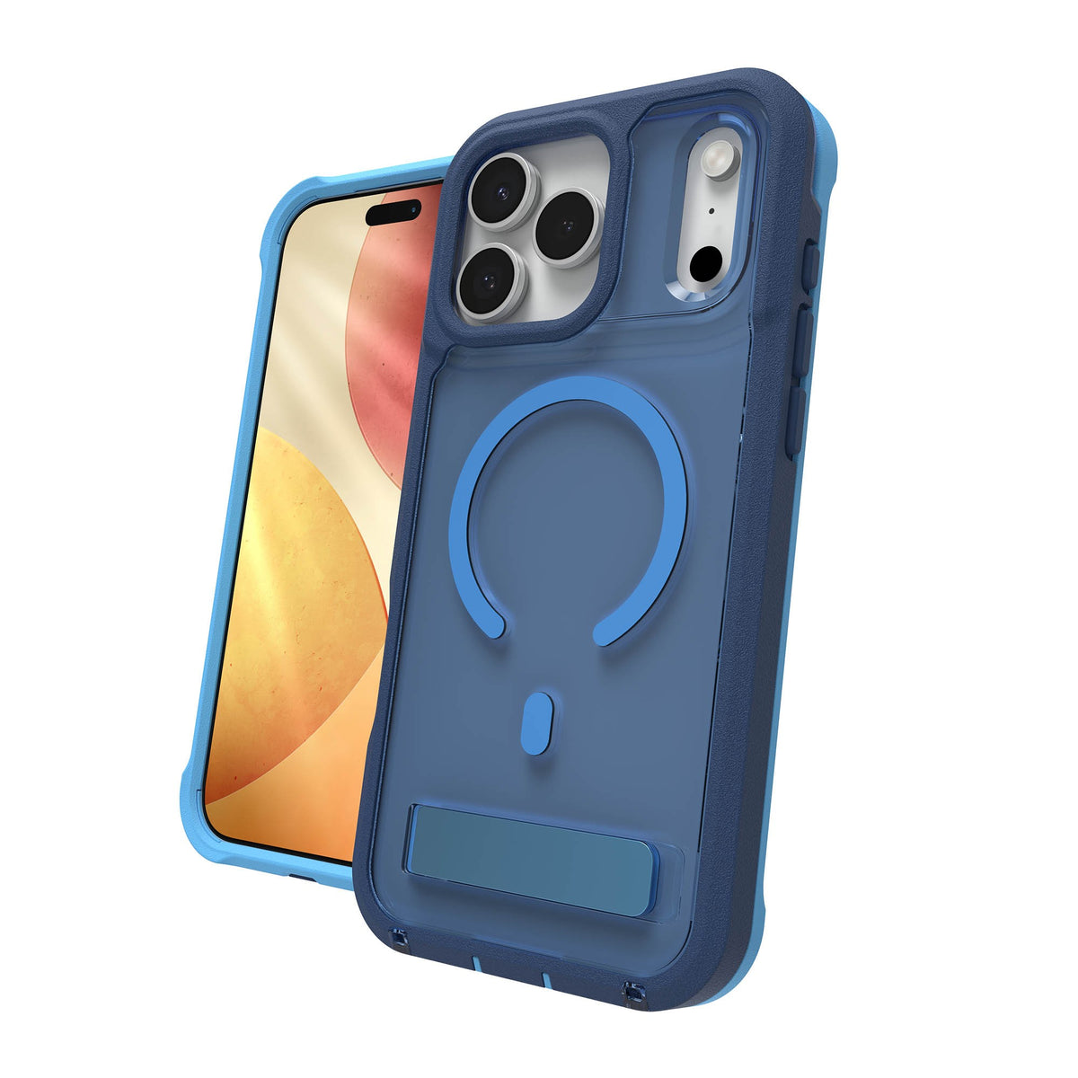 iPhone 18 Pro Max/17 Pro Max ZAGG Graphene Rainier Snap Kickstand Case - Cobalt Horizon - 15-15276