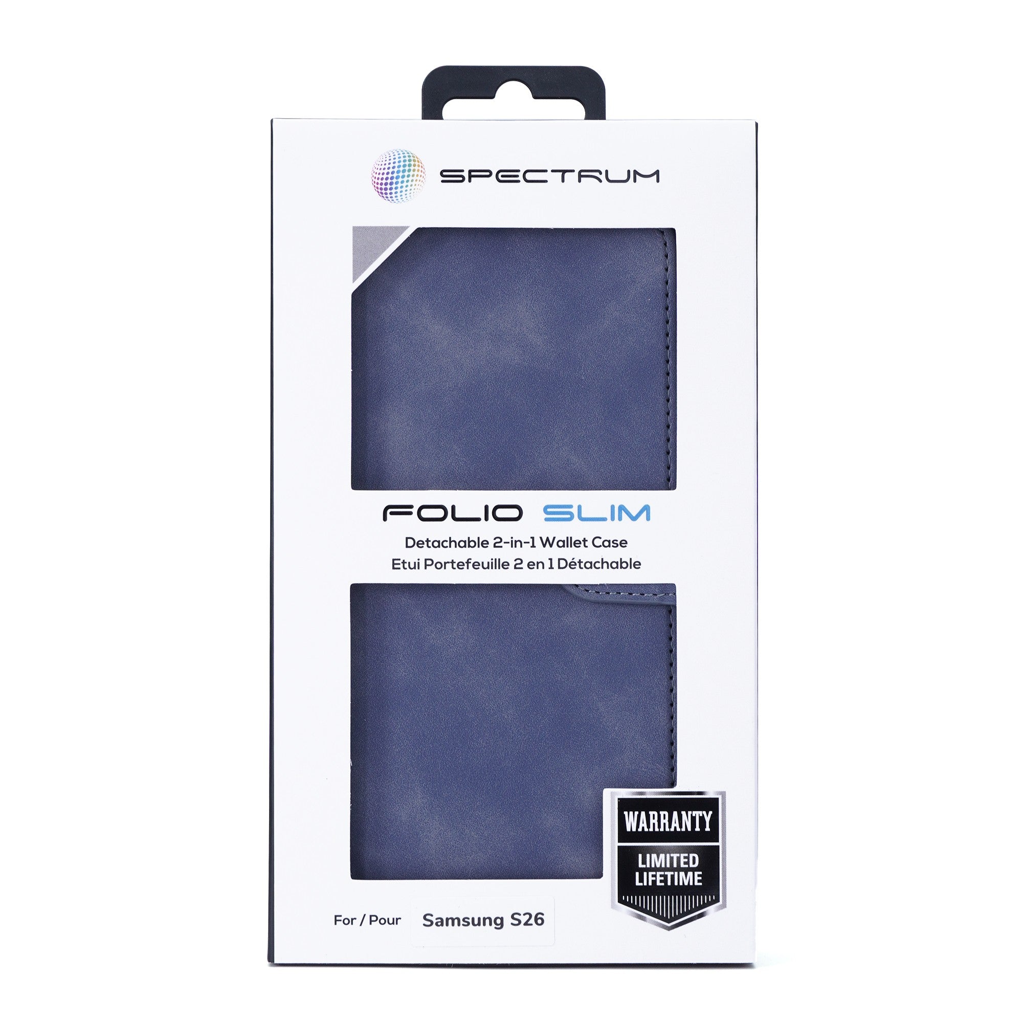 Samsung Galaxy S26 SPECTRUM Folio Slim Detachable 2-1 Wallet Case - Blue - 15-15290
