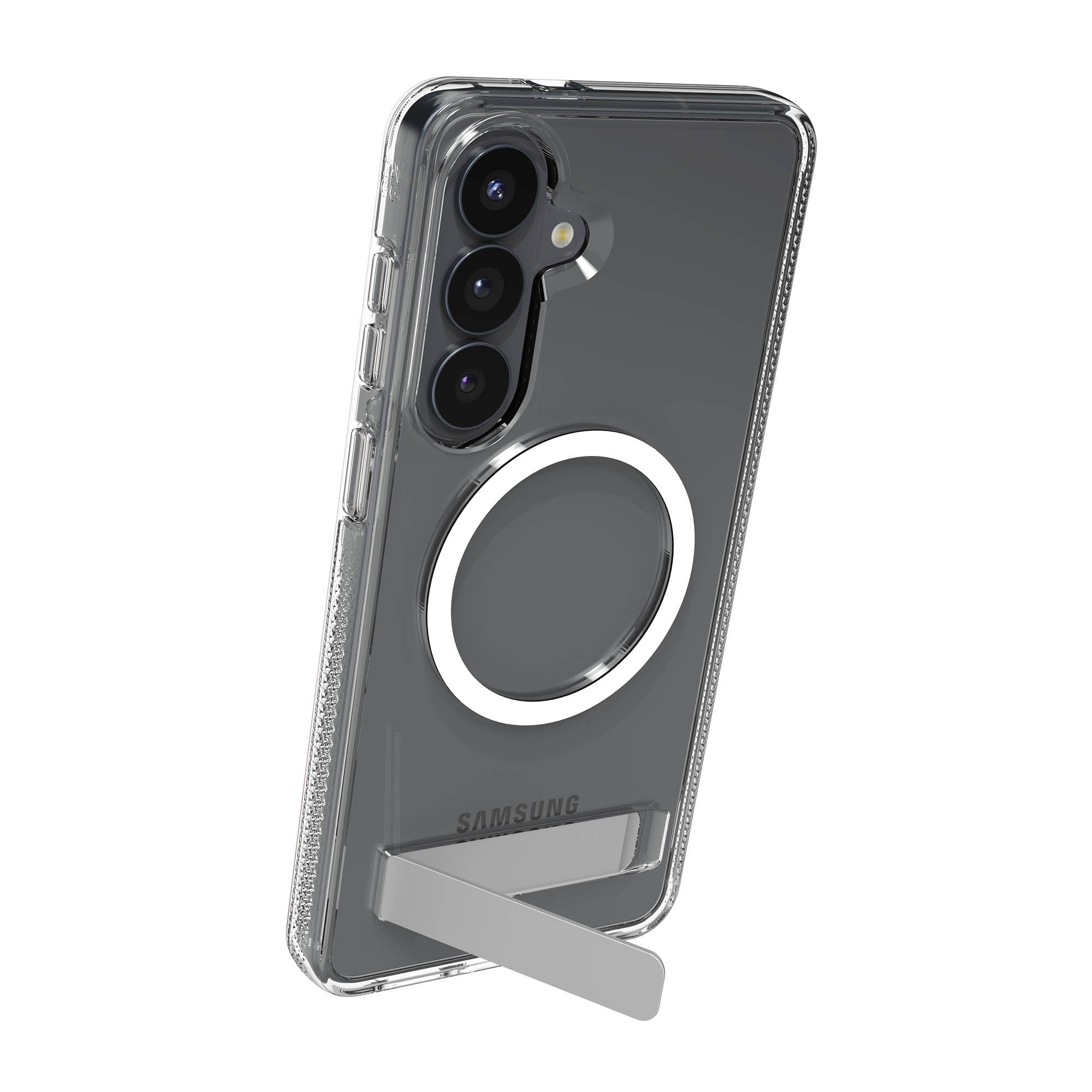 Samsung Galaxy S26+ ZAGG Graphene Crystal Palace Snap Kickstand Case - Clear - 15-15318