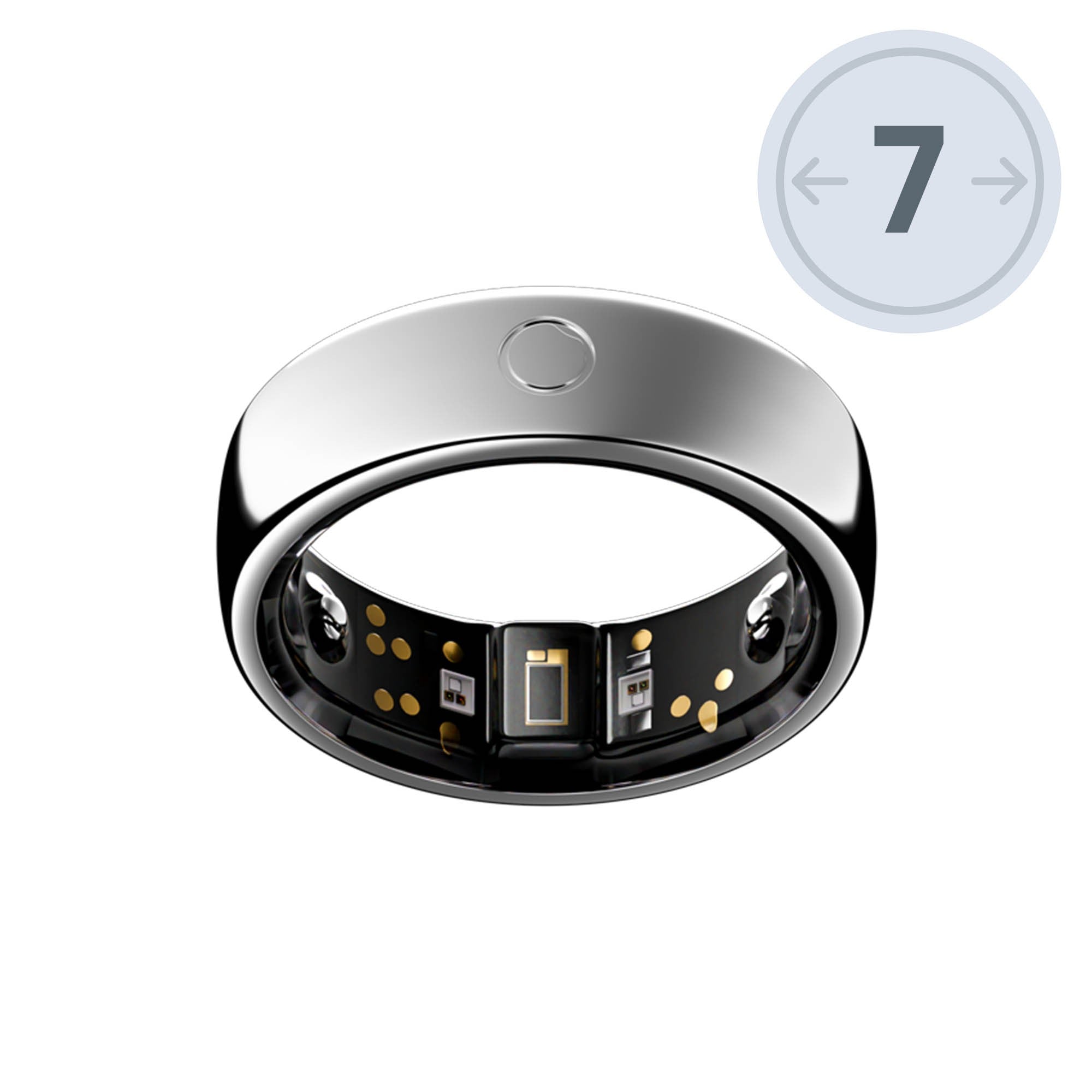 Circular Ring 2 Size 7 - Silver - 15-15377