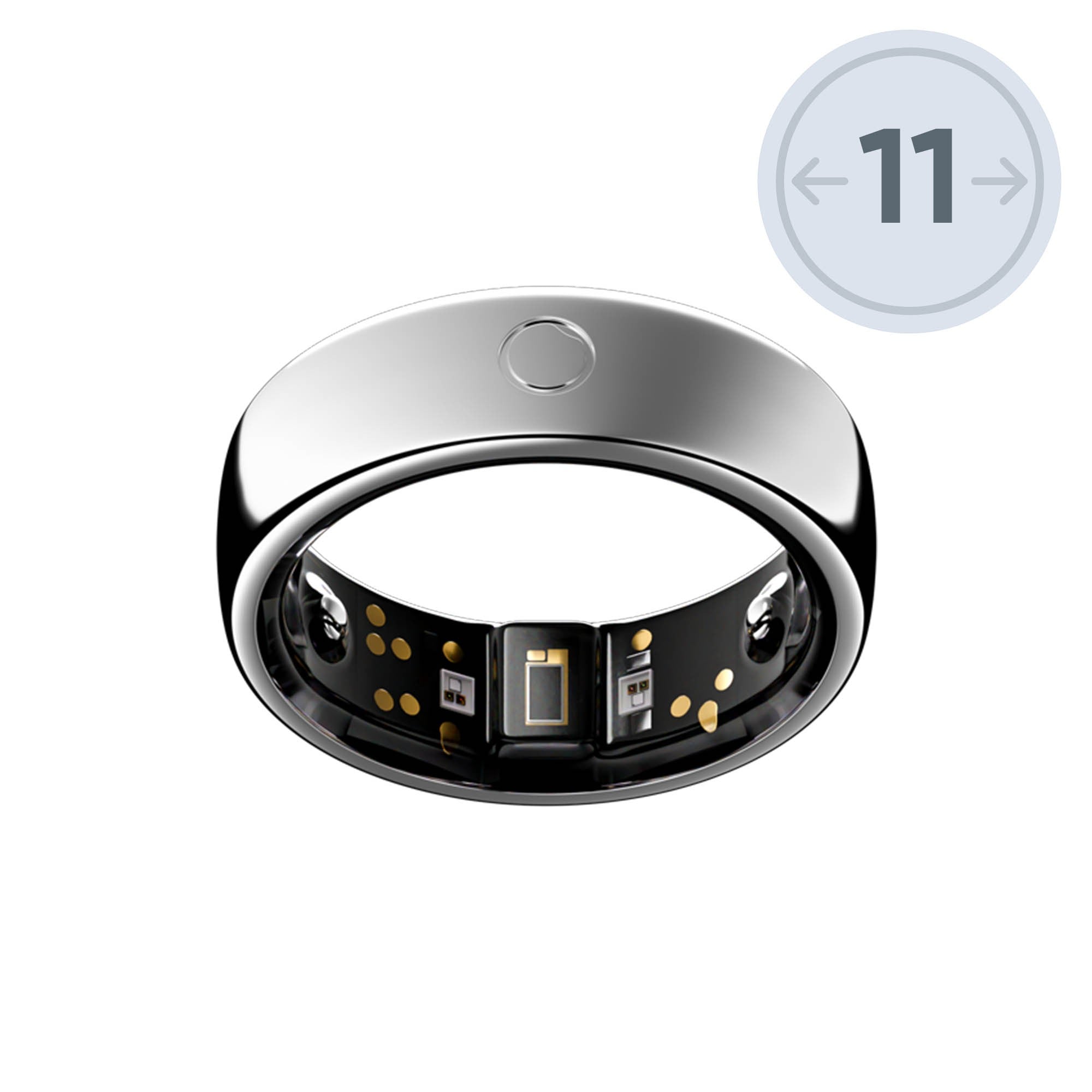 Circular Ring 2 Size 11 - Silver - 15-15381