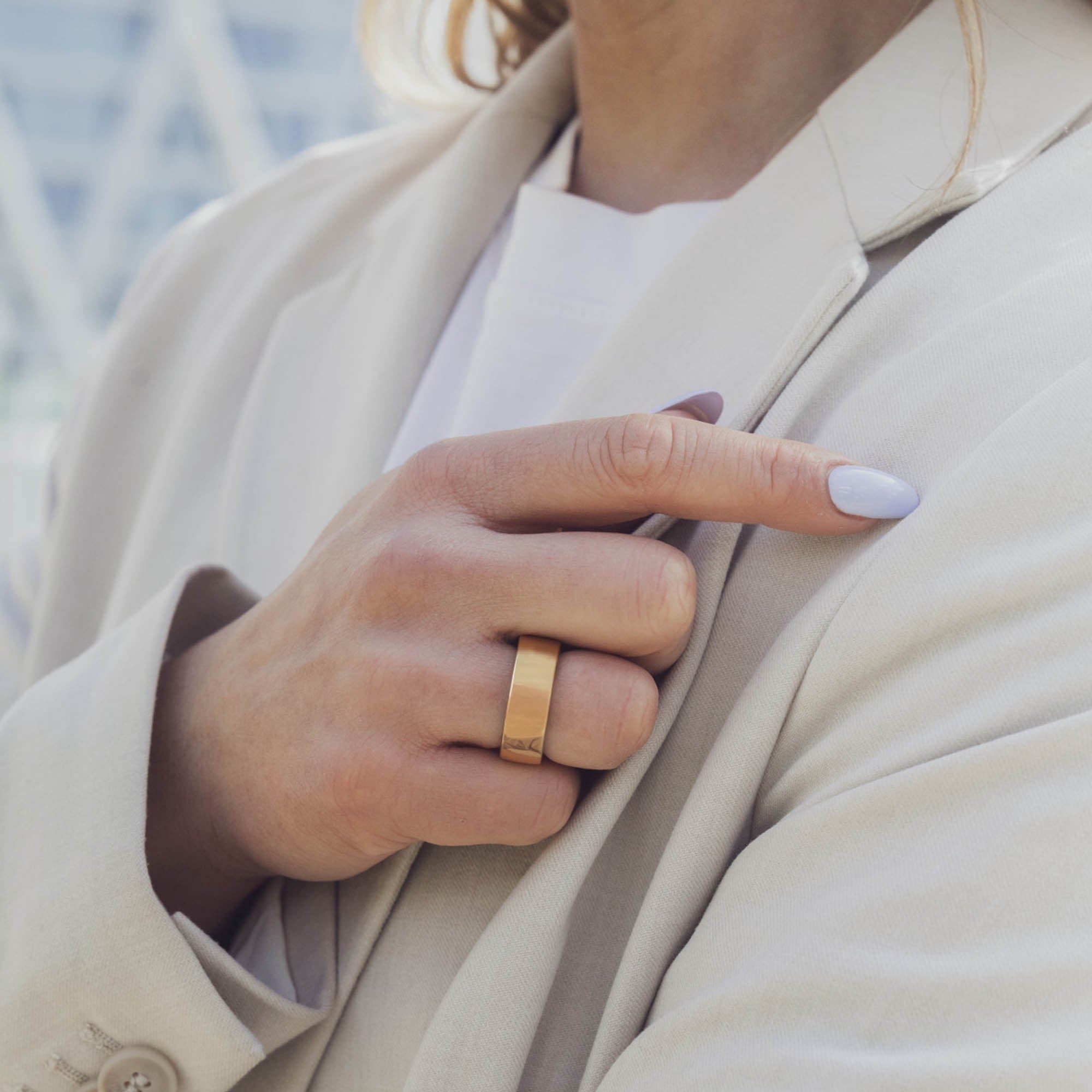 Circular Ring 2 Size 14 - Gold - 15-15402