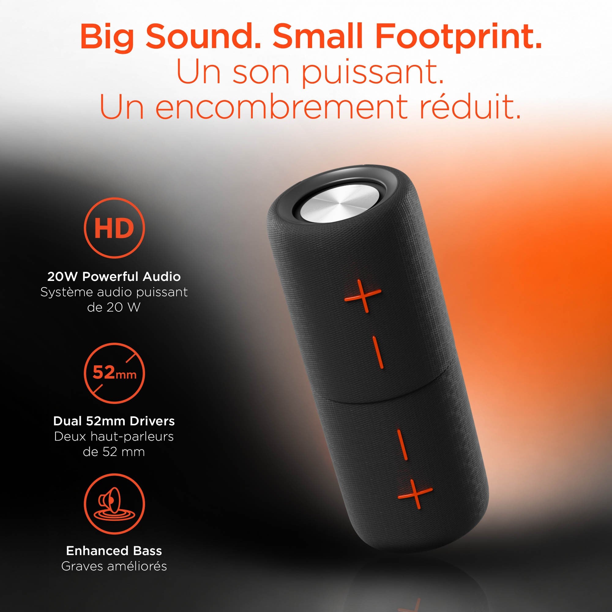 HyperGear SonicFuse Dual Magnetic Portable Speakers - 15-15440