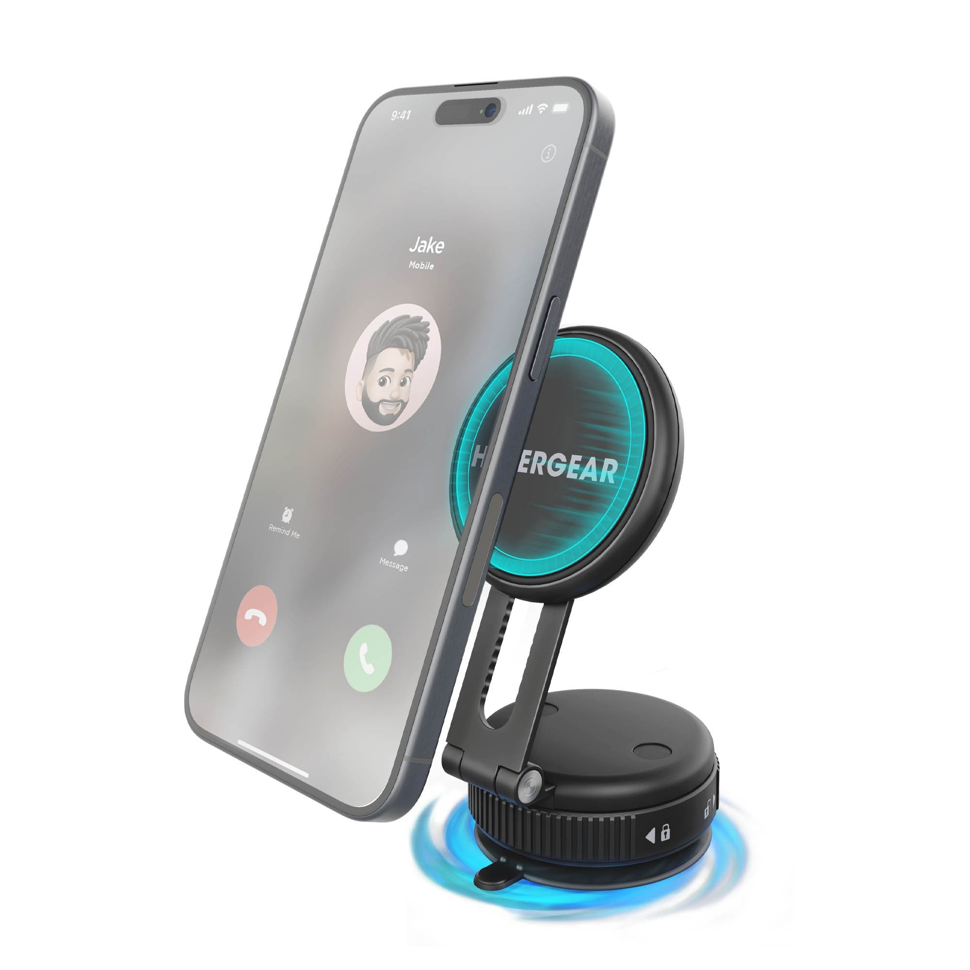 HyperGear Mag Vac Magnetic Phone Mount with Vacuum Suction Cup Base - 15-15441