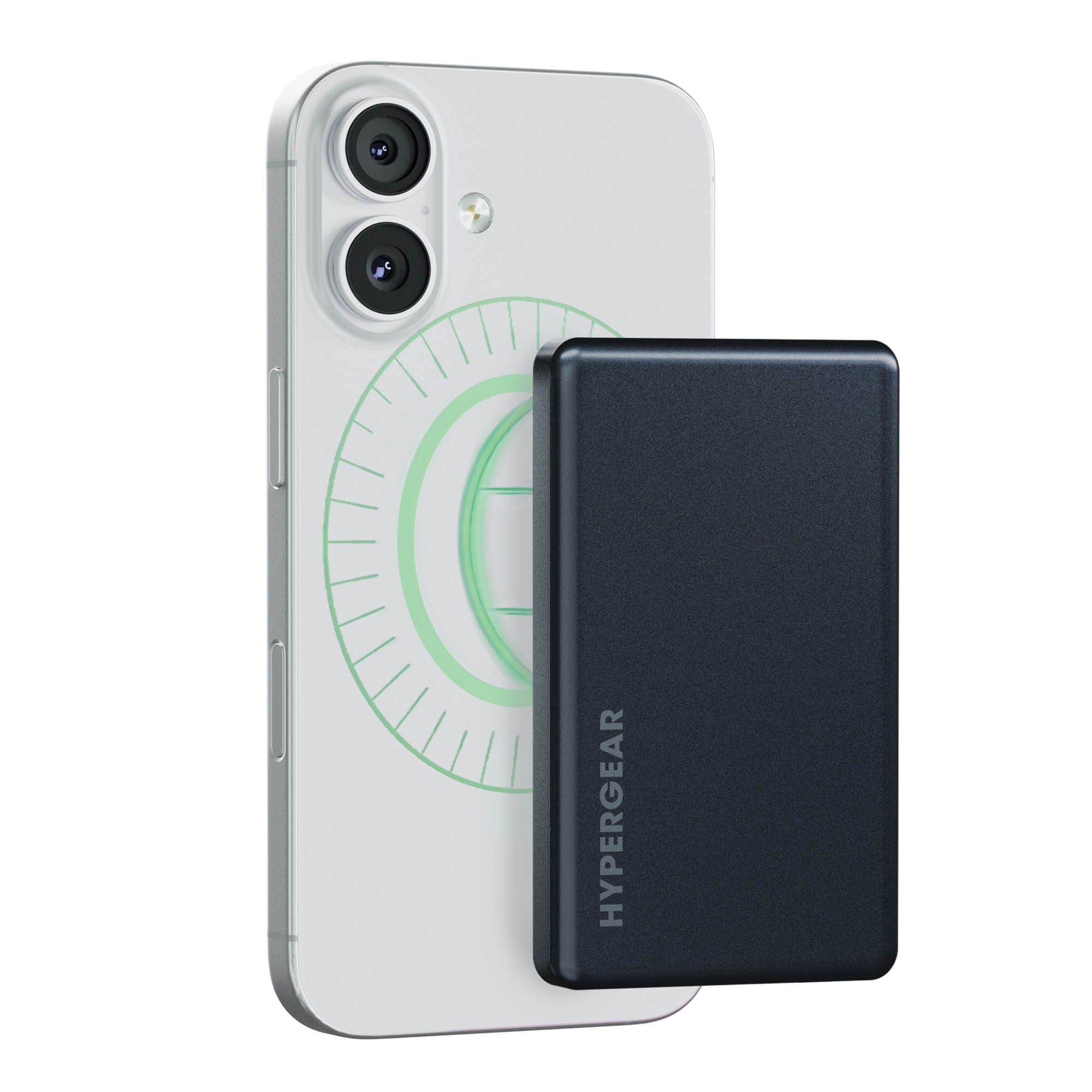HyperGear 5000mAh Power Pack Mag Ultra-Slim Wireless Magnetic Portable Power Bank - 15-15458