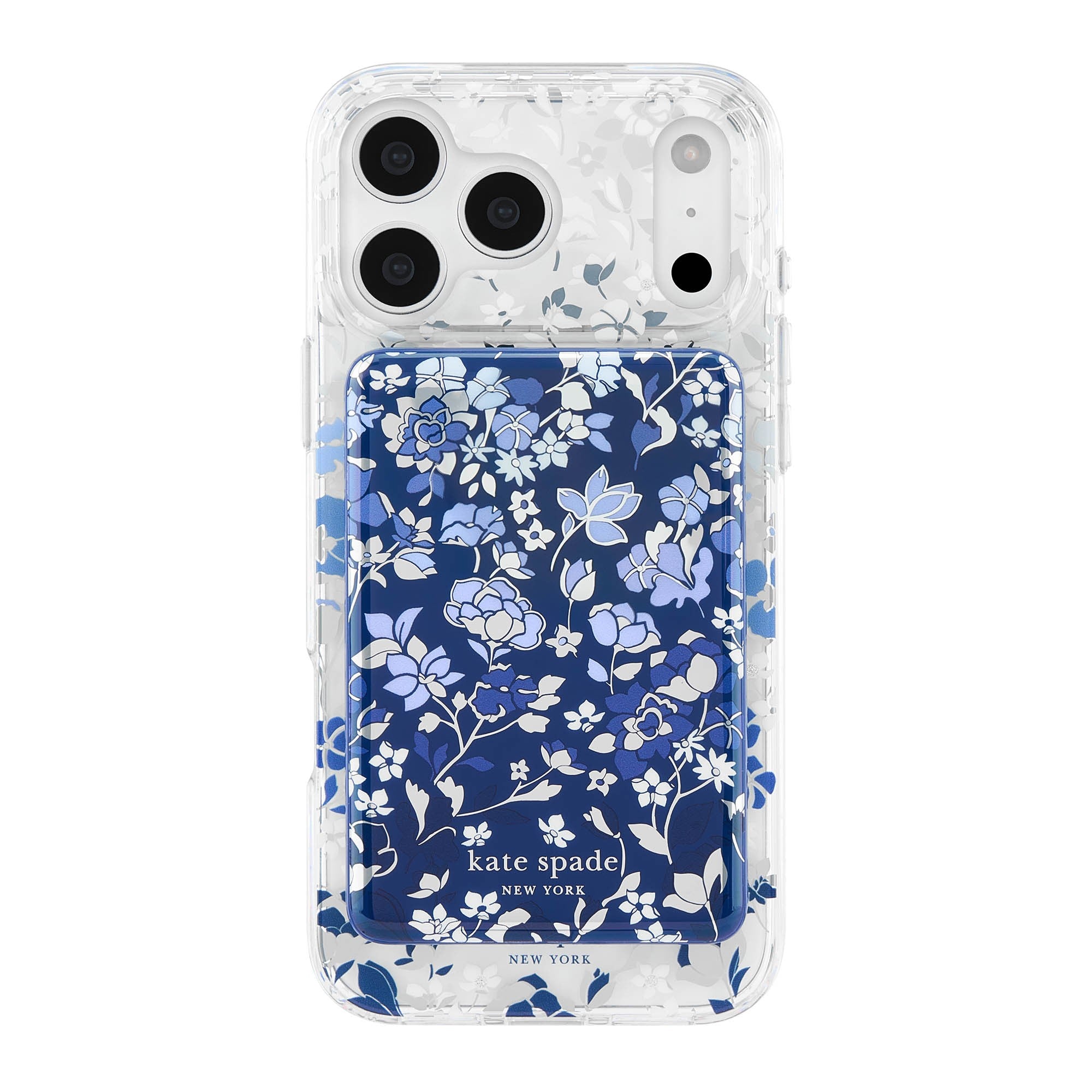 Kate Spade 5,000 mAh Wireless MagSafe Battery Pack - Flowerbed Blue - 15-15566