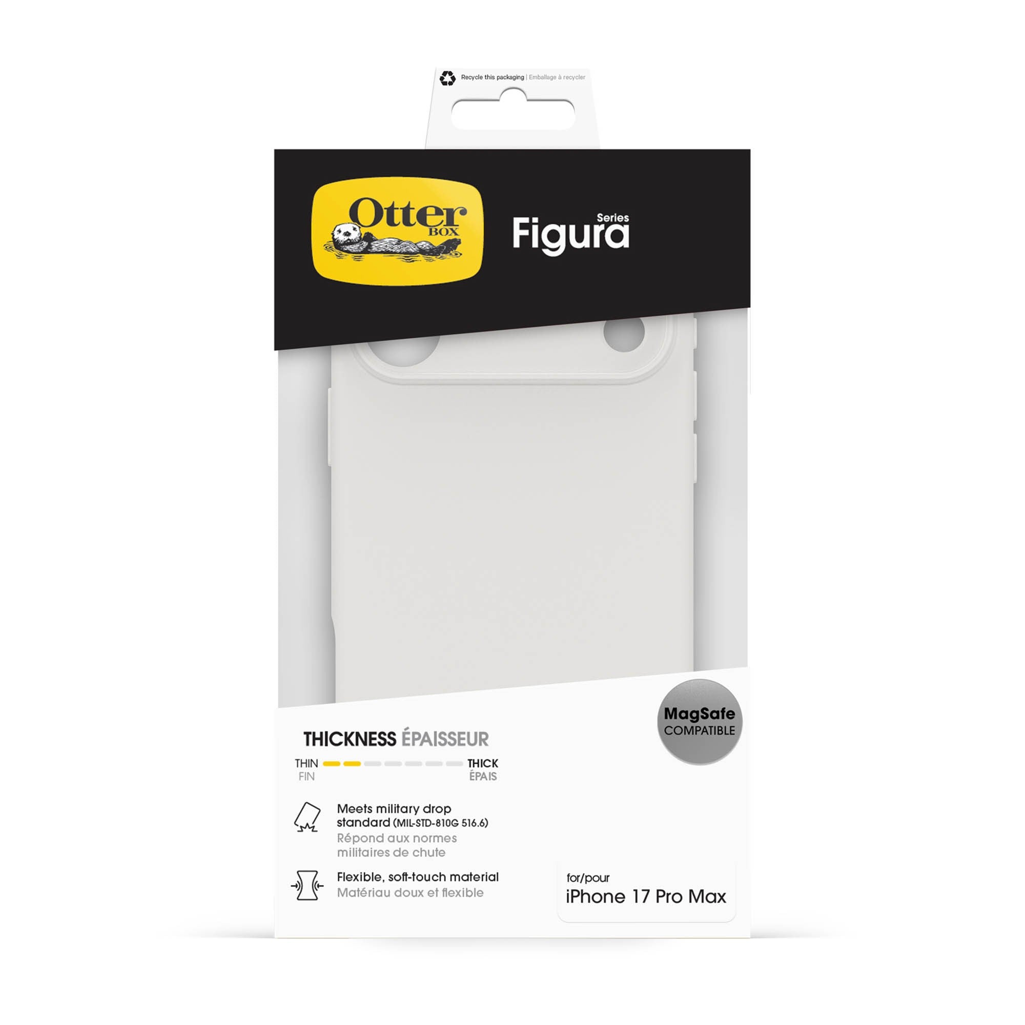 iPhone 17 Pro Max Otterbox Figura MagSafe Case - Crema White - 15-15573